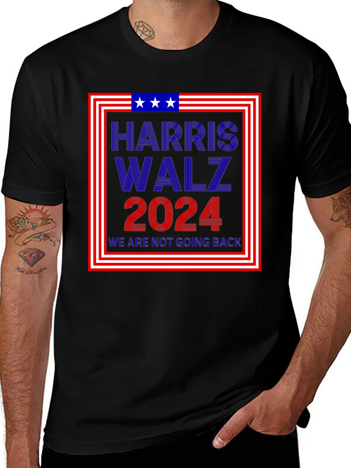 Variant 12 of Harris Walz 2024 Graphic T-Shirt