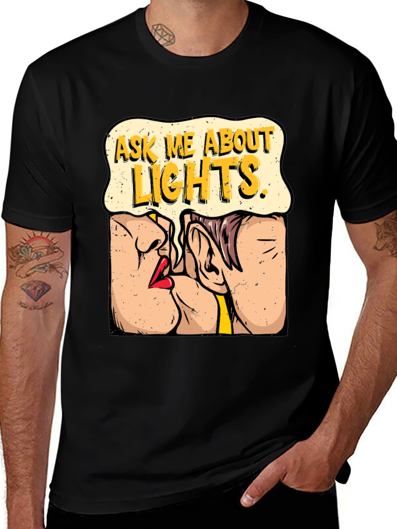 Variant 16 of Ask Me About Lights Graphic T-Shirt