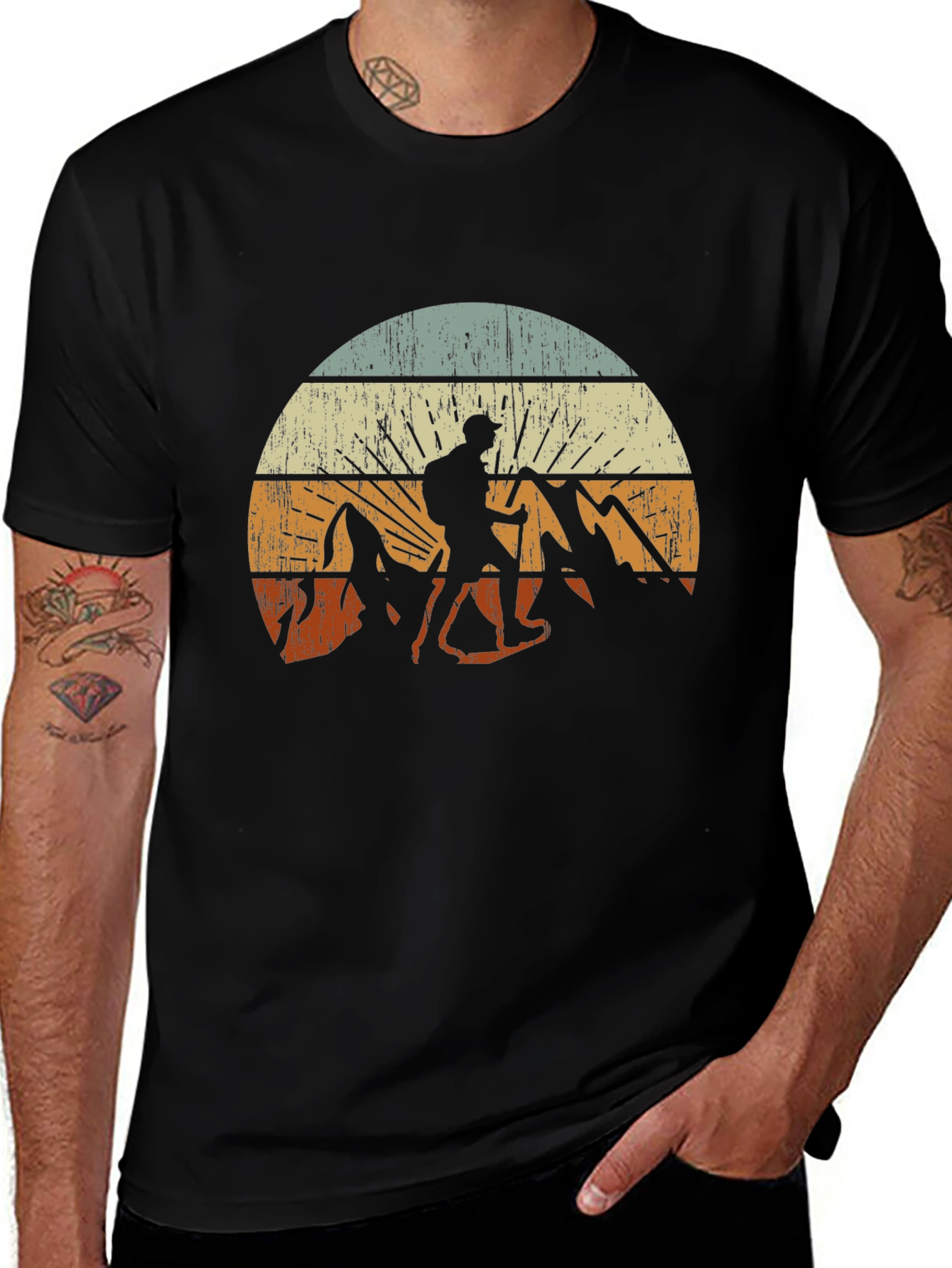 Variant 20 of Vintage Hiker T-Shirt - Adventure Awaits
