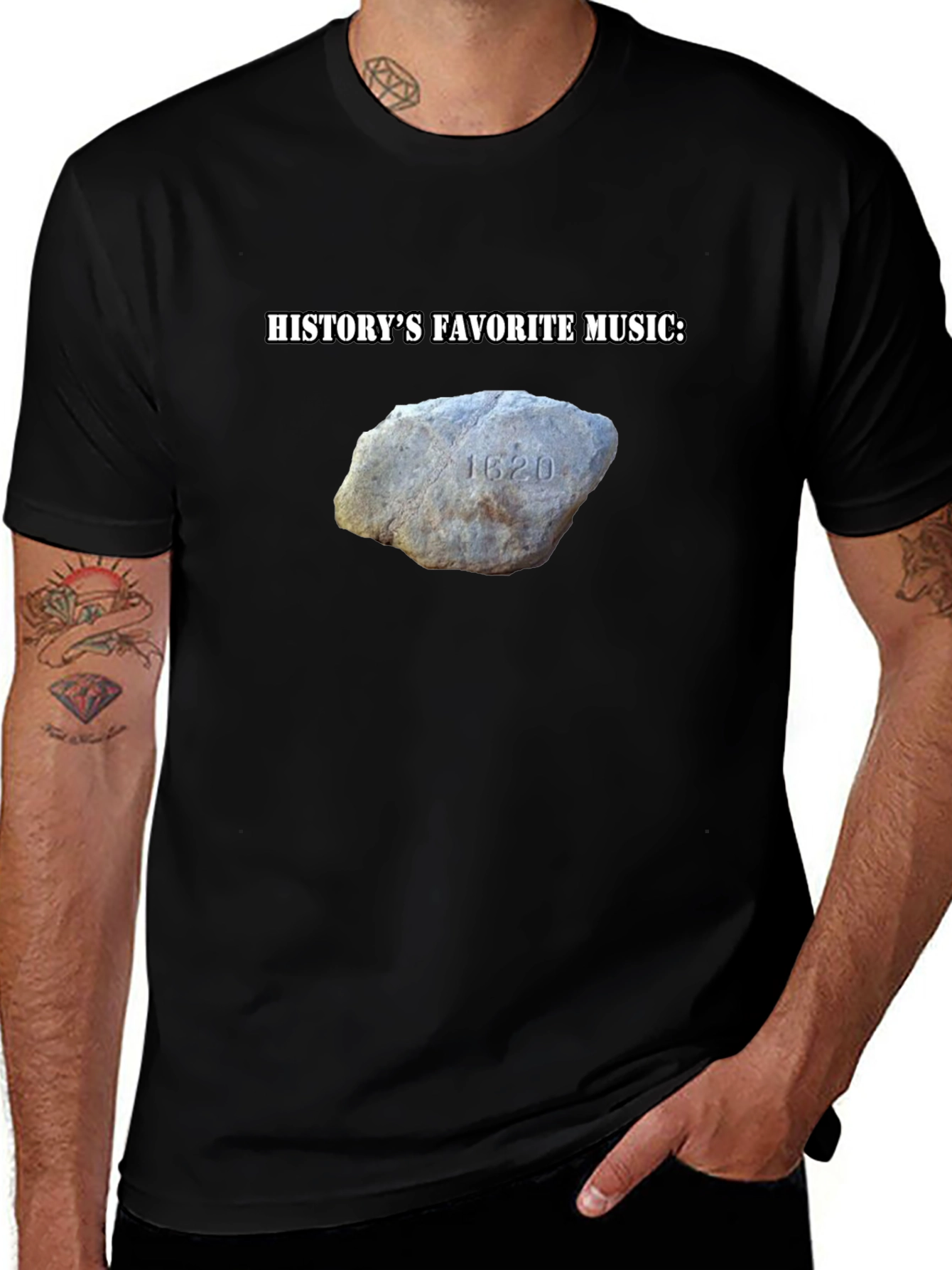 Variant 11 of History's Favorite Music T-Shirt: Rock 1620