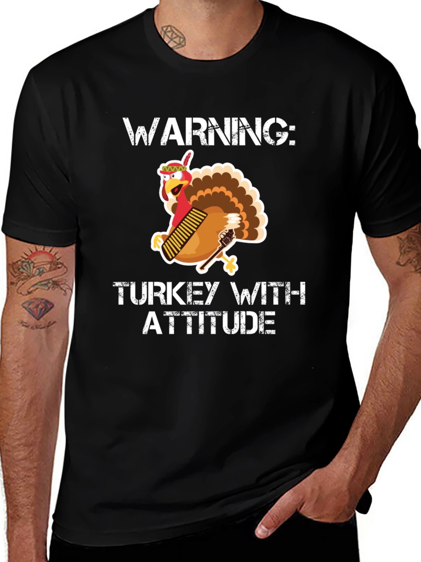 Variant 2 of Warning: Turkey With Attitude T-Shirt