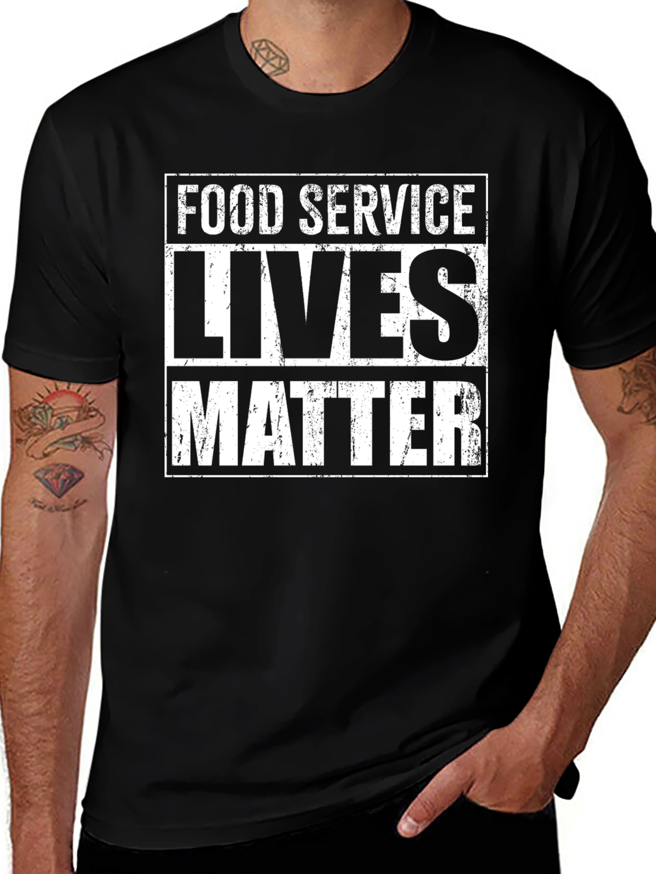 Variant 20 of Food Service Lives Matter Graphic T-Shirt