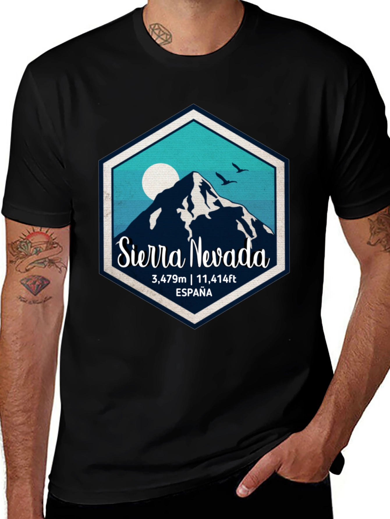 Black Sierra Nevada Spain T-Shirt main image