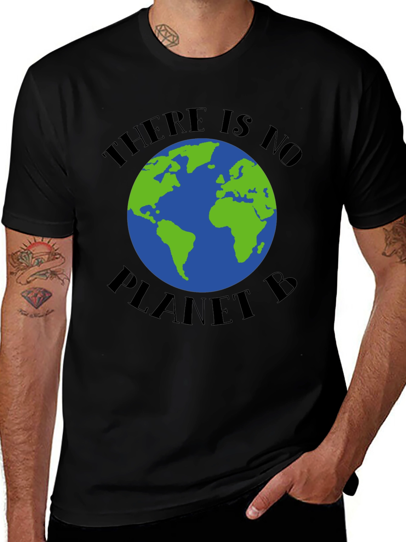 Black There is No Planet B Graphic T-Shirt main image