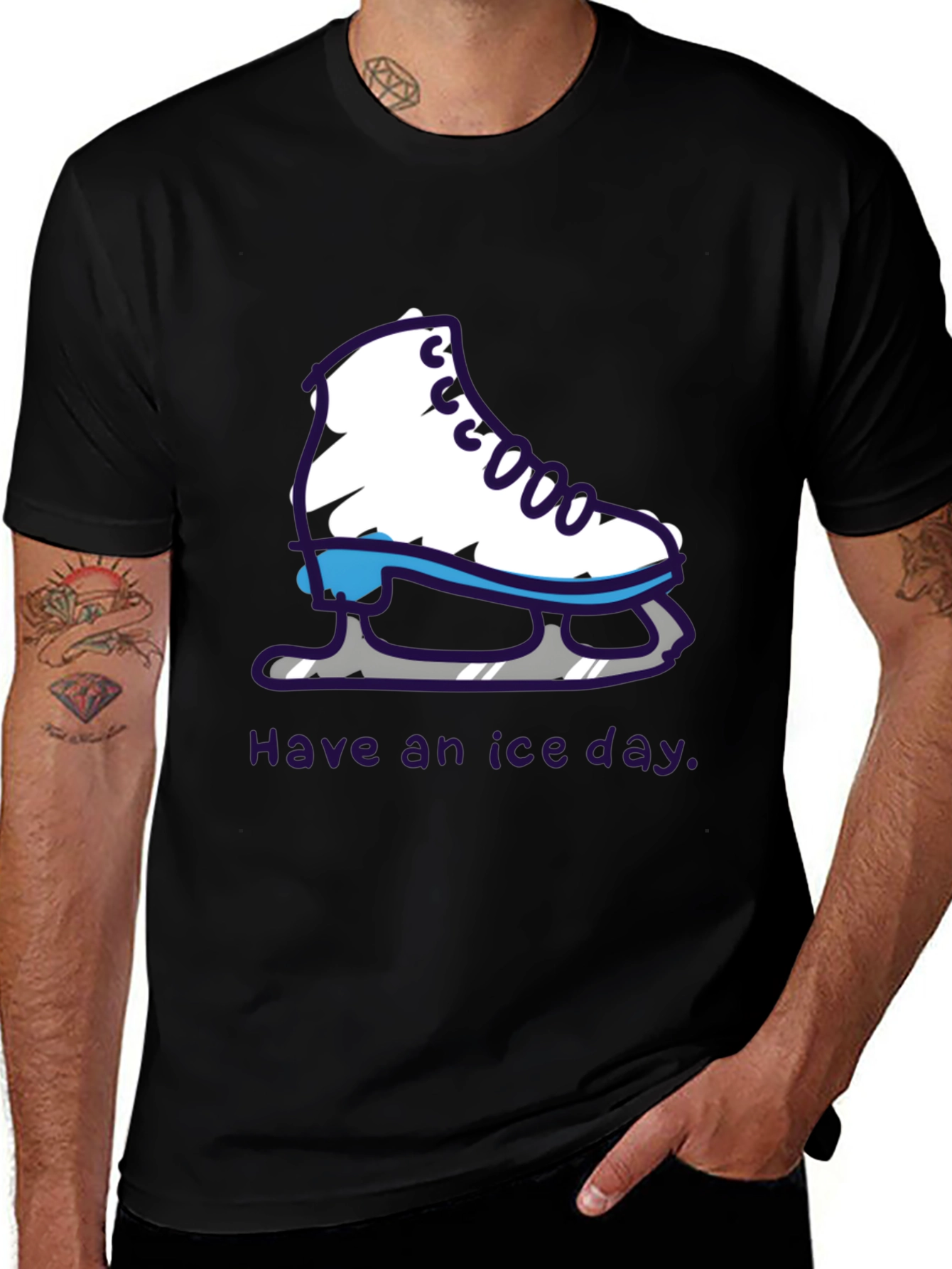 Ice Skate T-Shirt - Have an Ice Day!