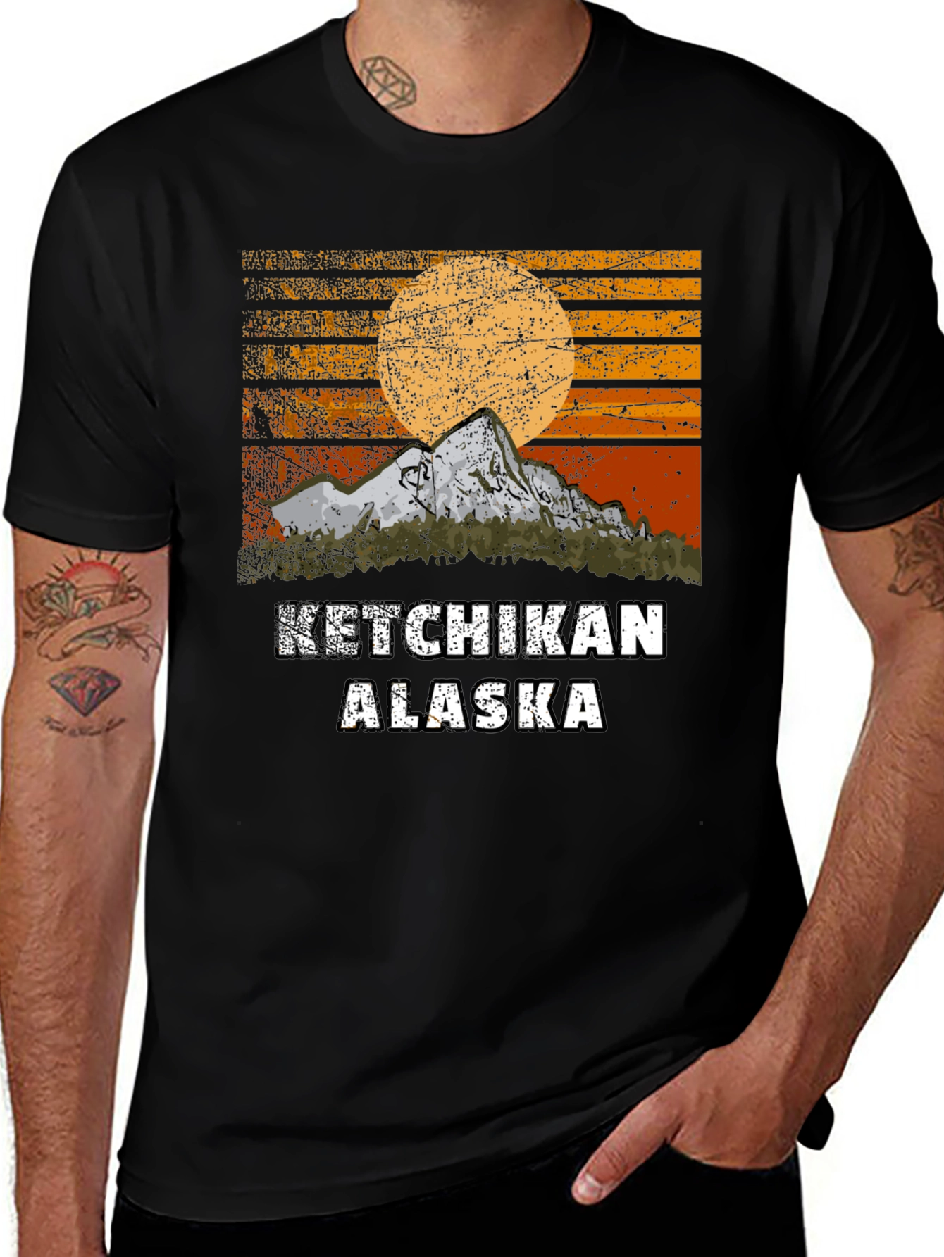 Variant 7 of Ketchikan Alaska Graphic T-Shirt