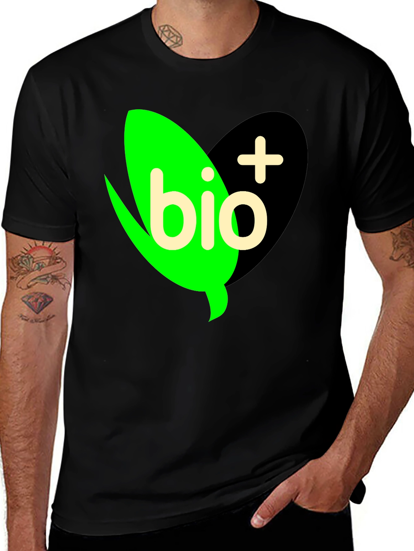 Variant 20 of Bio+ Black Graphic Tee