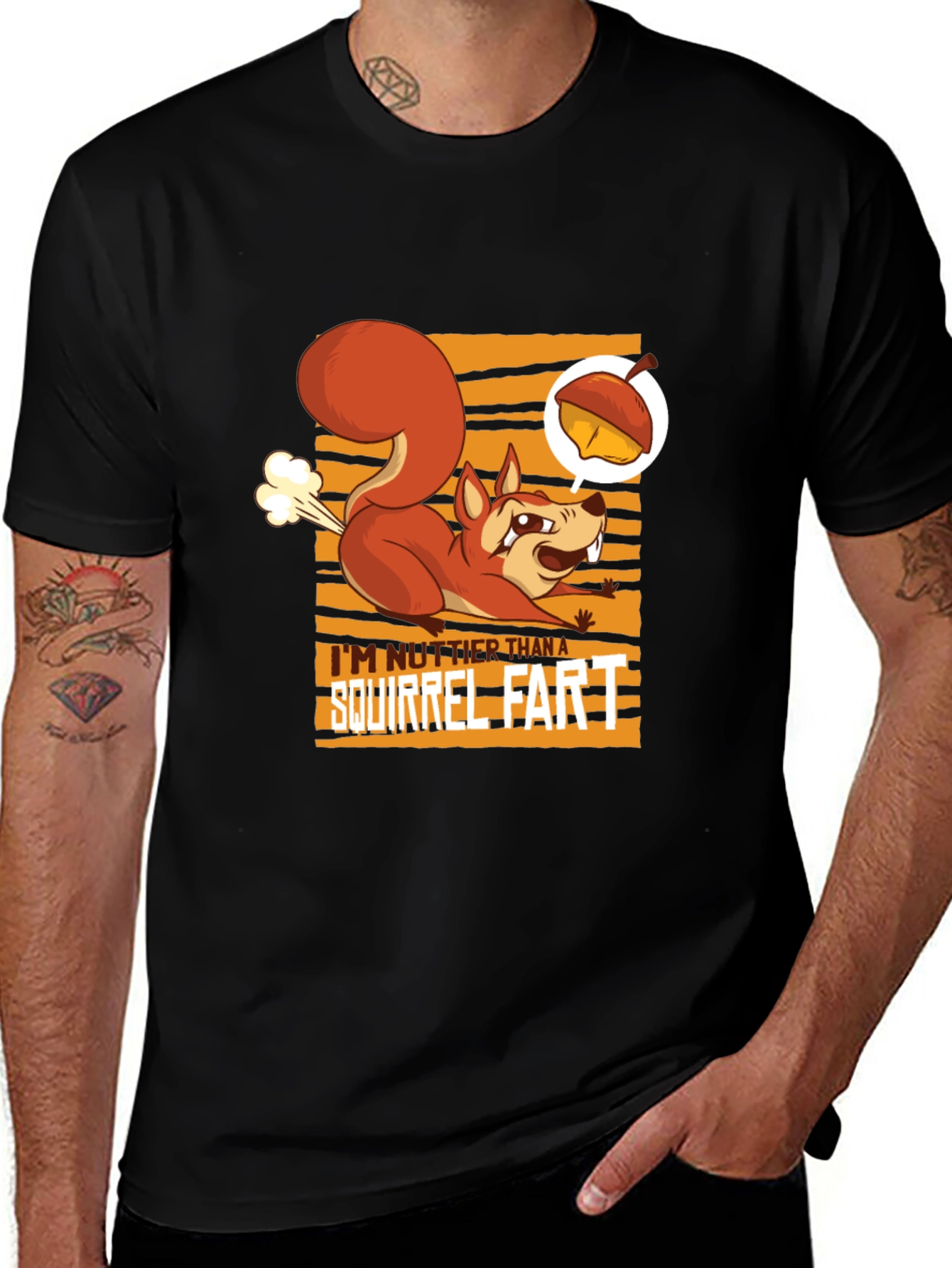 Variant 13 of Squirrel Fart T-Shirt - Funny Animal Humor Tee