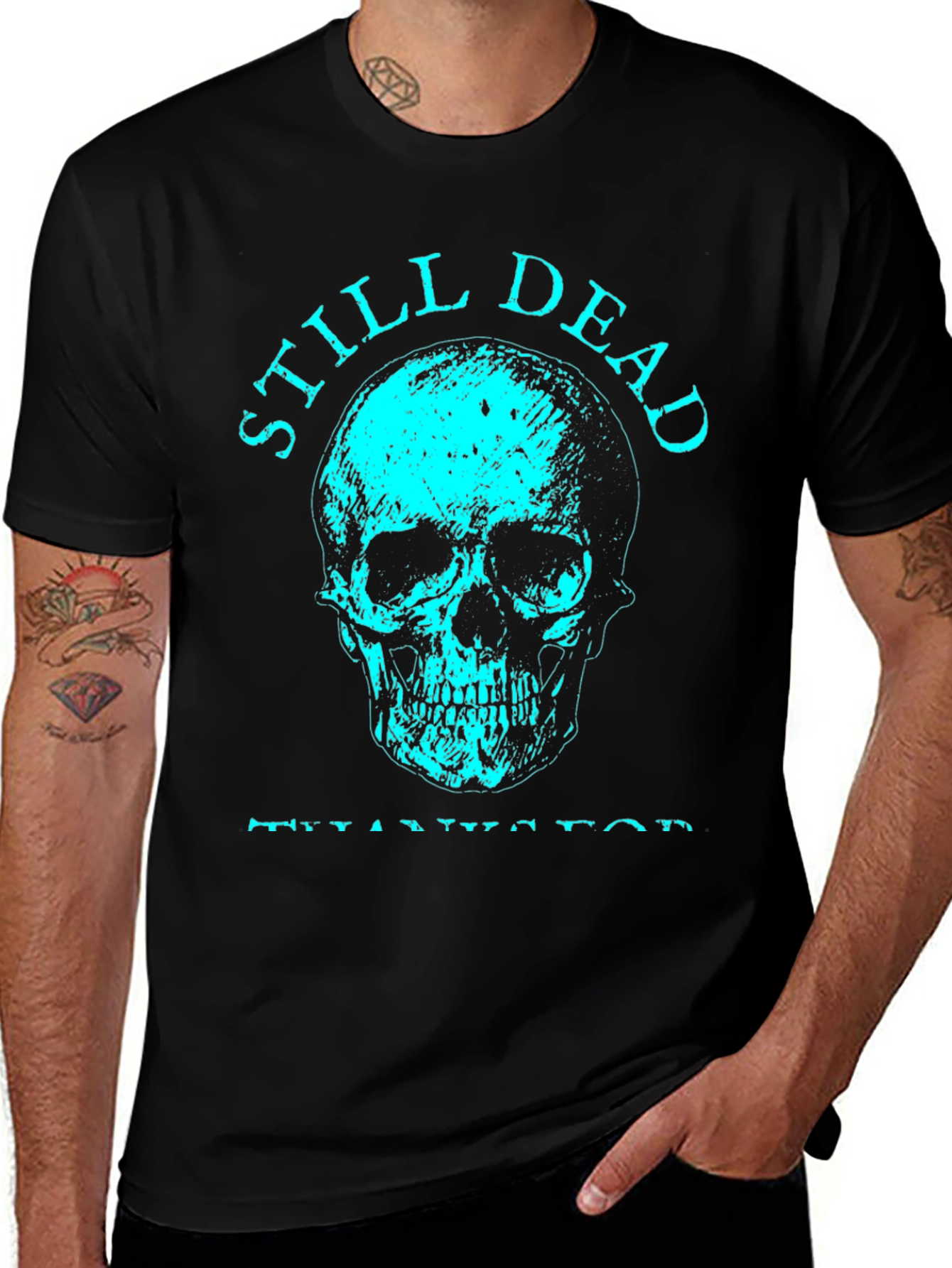 Still Dead Skeleton Graphic Tee - Mens