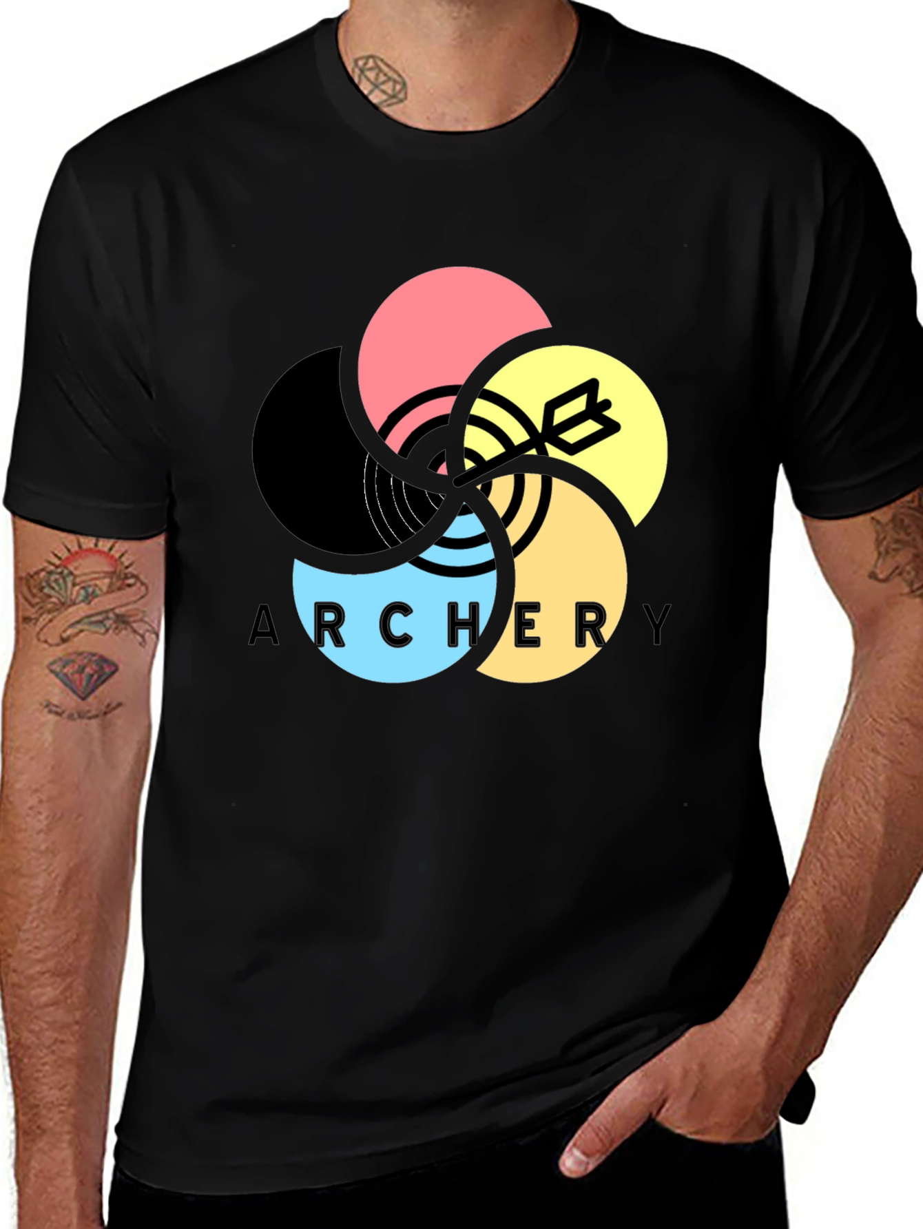Variant 8 of Archery Target T-Shirt - Cool Design
