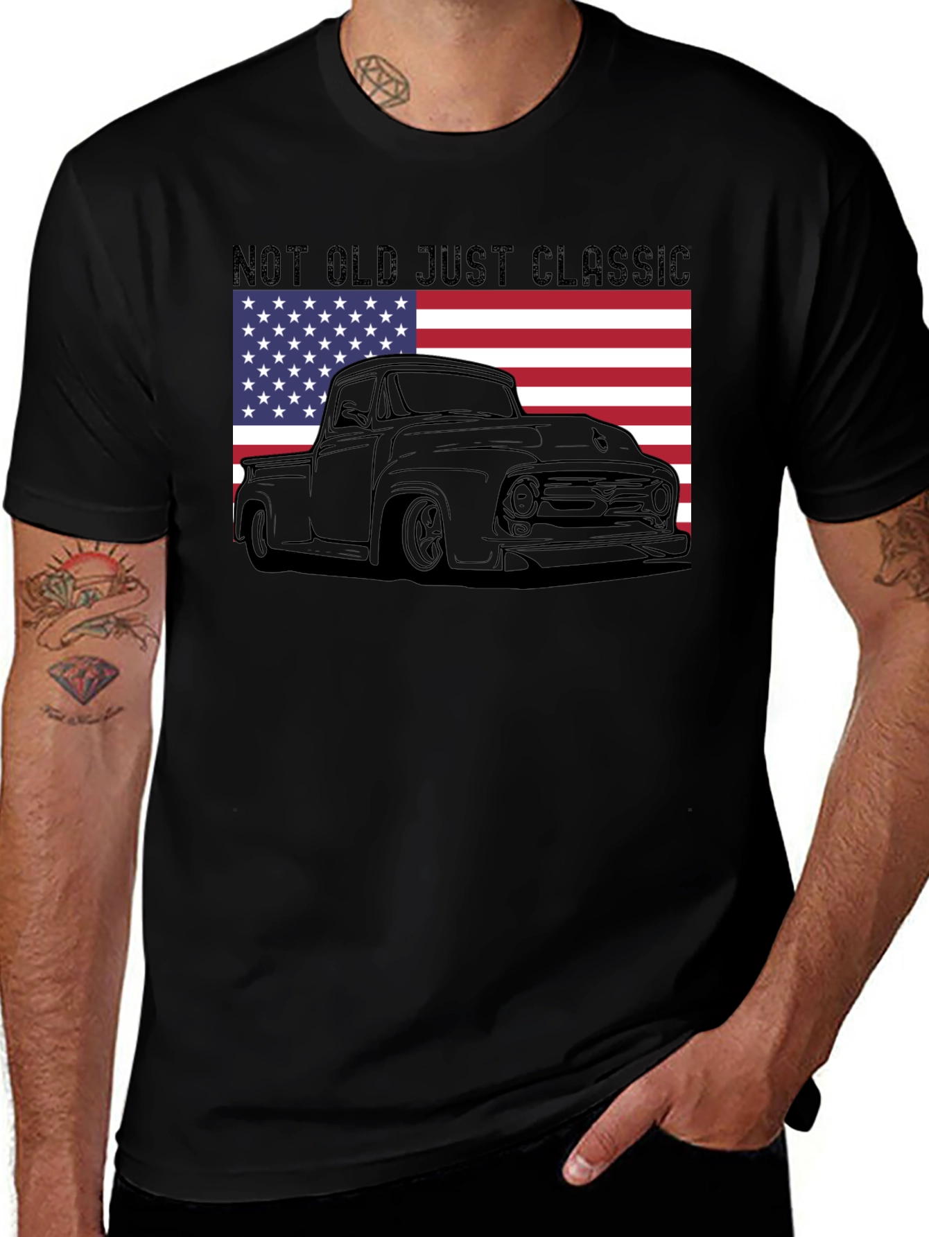 Variant 23 of Classic Truck Tee - Not Old Just Classic