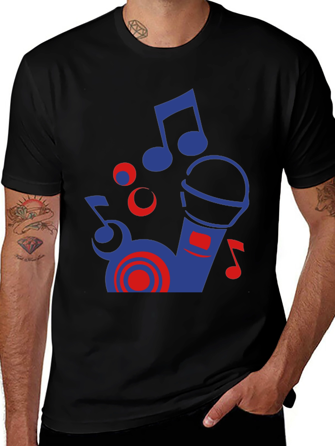 Variant 12 of Karaoke Music Microphone T-Shirt