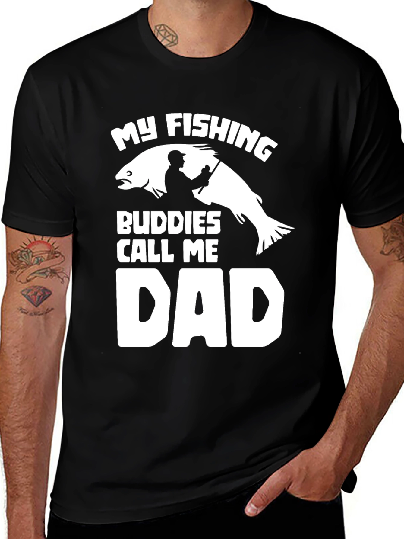 Variant 19 of My Fishing Buddies Call Me Dad T-Shirt