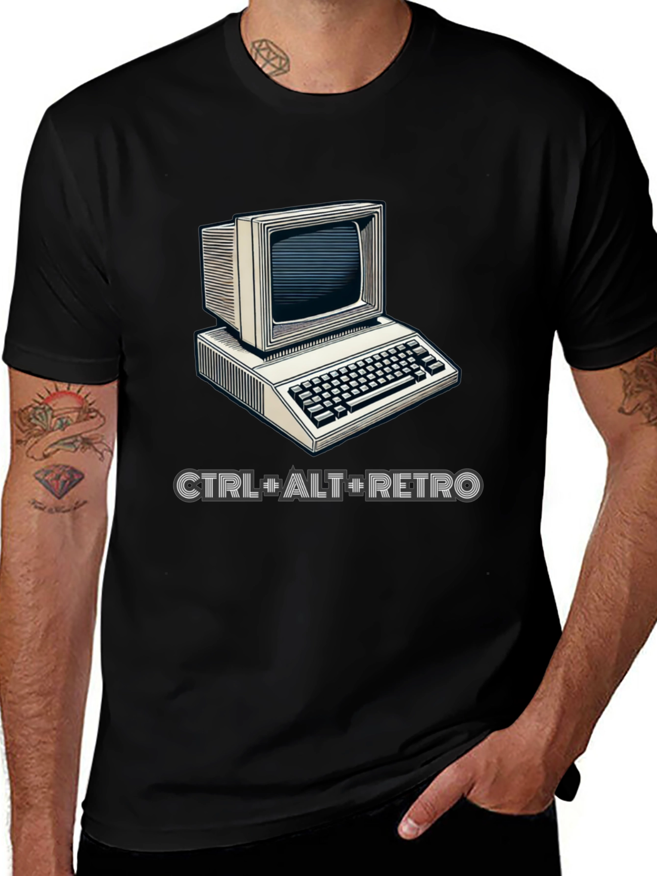 Variant 26 of Retro Computer Graphic T-Shirt - CTRL+ALT+RETRO