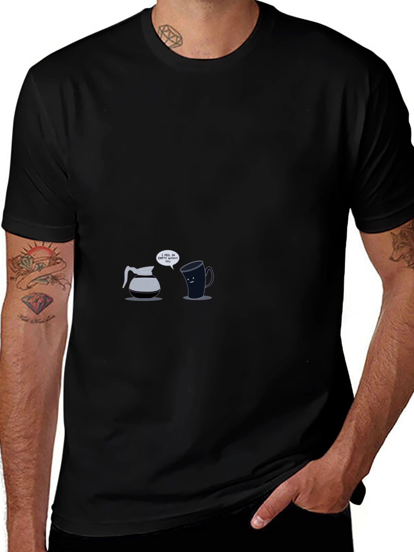 Variant 9 of Funny Coffee Relationship Black T-Shirt
