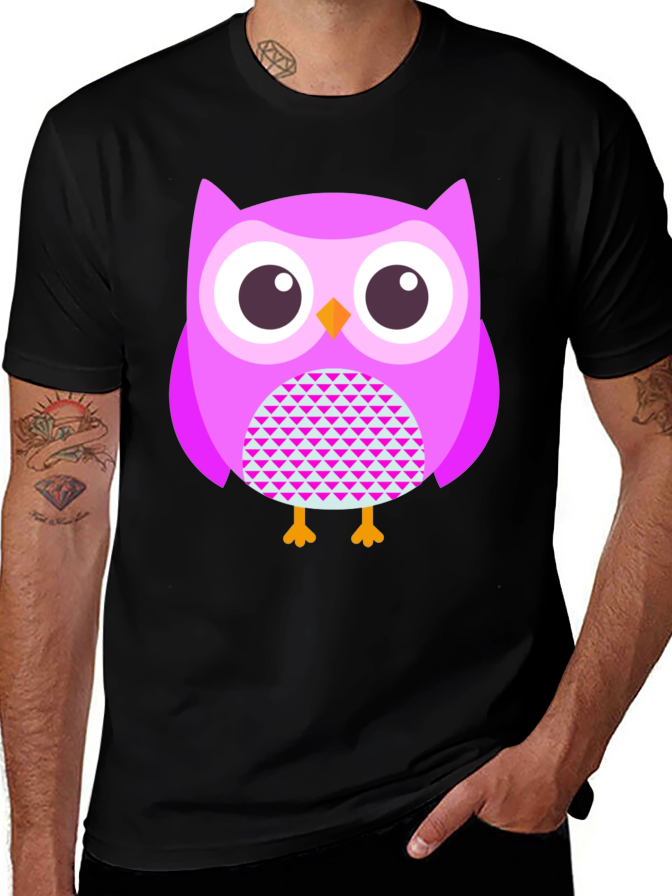Variant 23 of Owl Graphic Tee - Unique Design