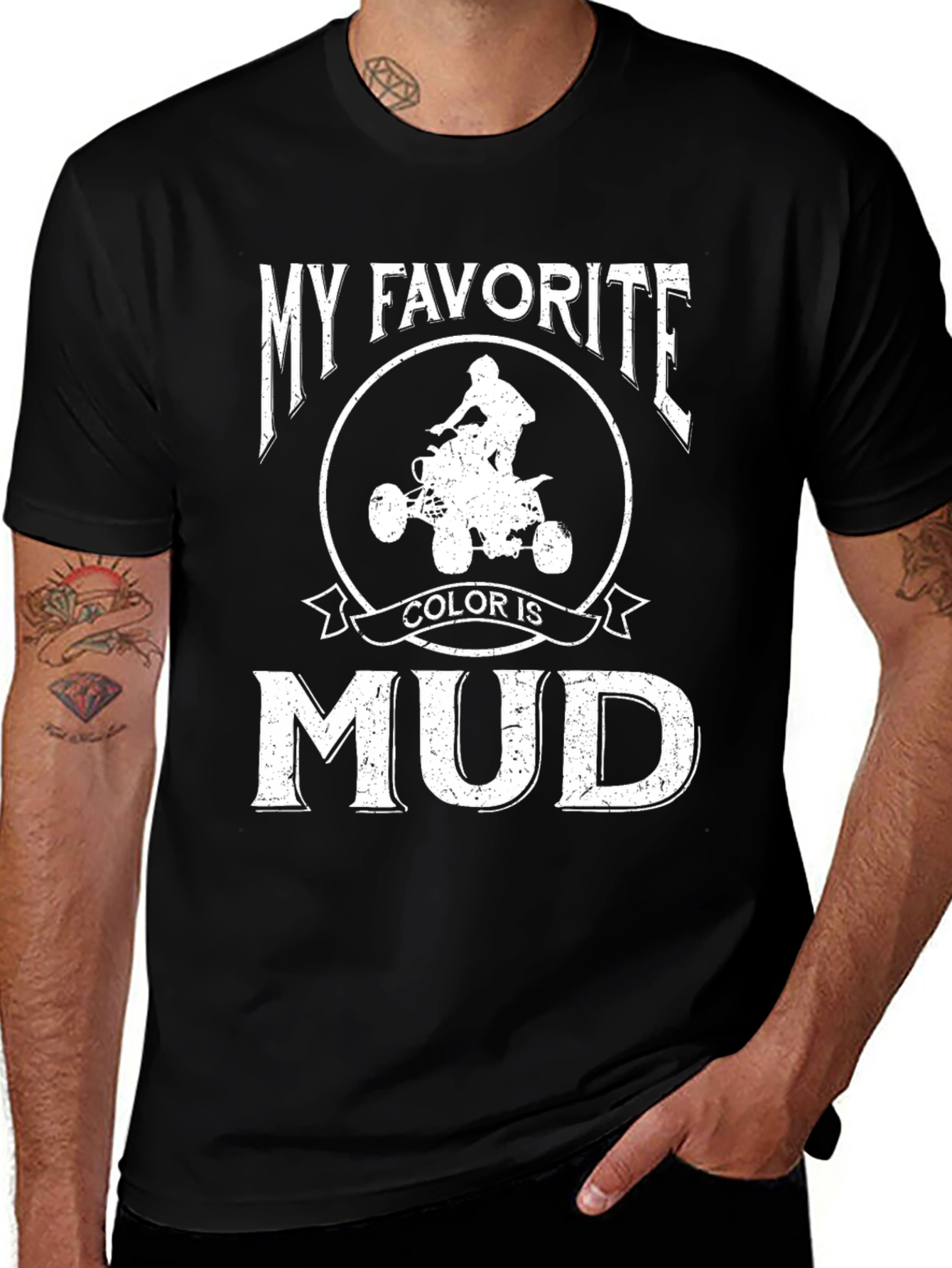 Variant 14 of My Favorite Color Is Mud Black Graphic T-Shirt