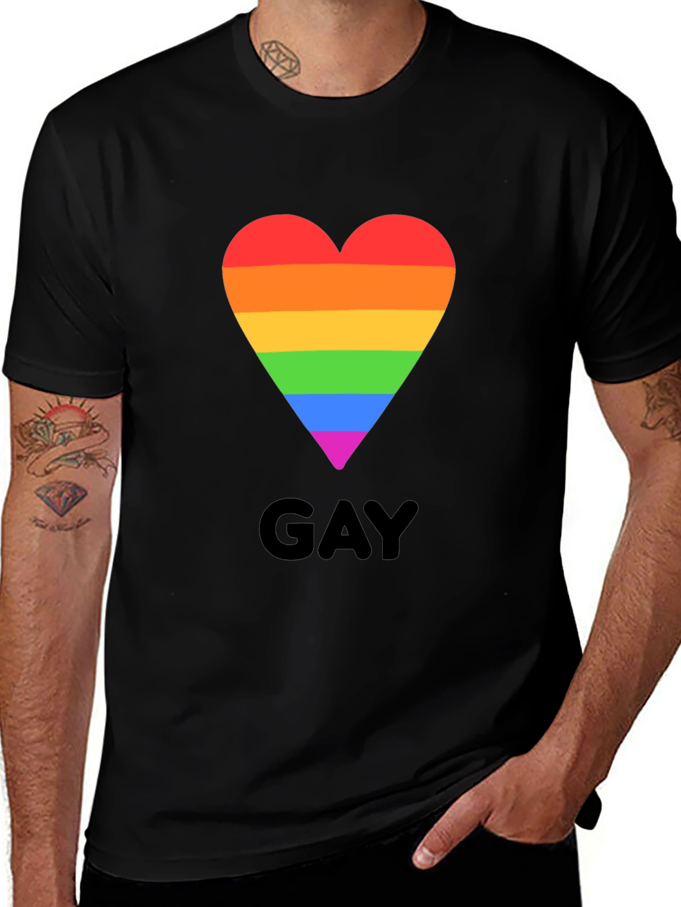 Pride Heart Tee - Gay Pride T-Shirt