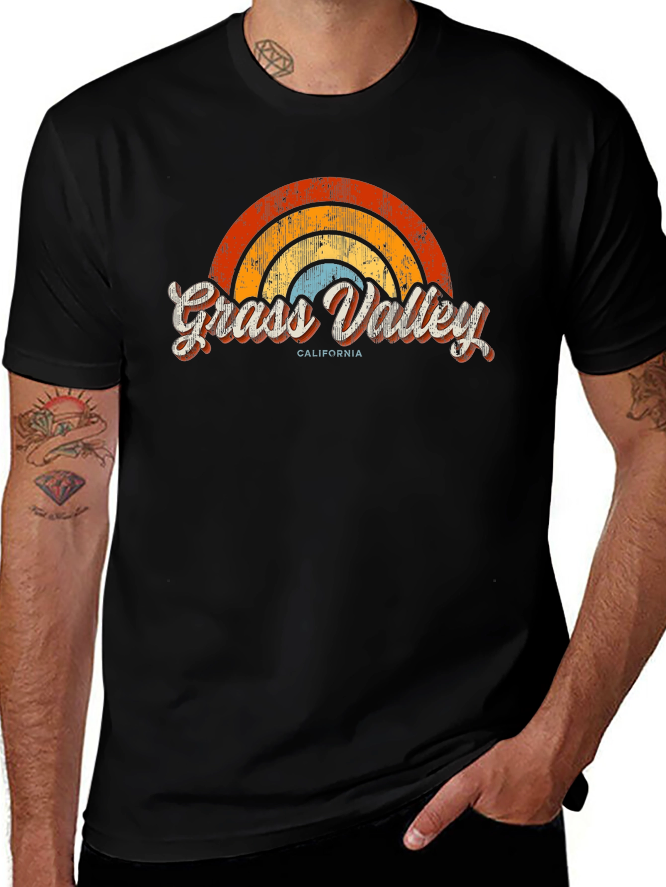 Variant 5 of Retro Grass Valley California Tee
