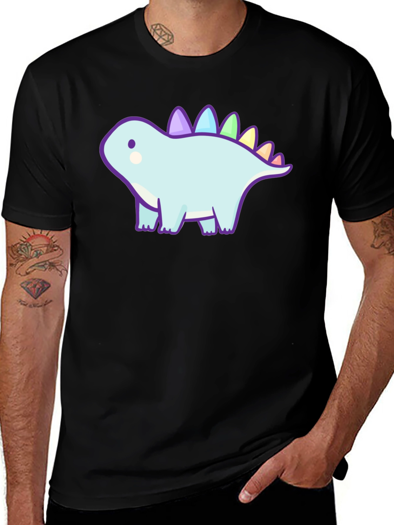 Variant 9 of Cute Kawaii Dinosaur Graphic Tee