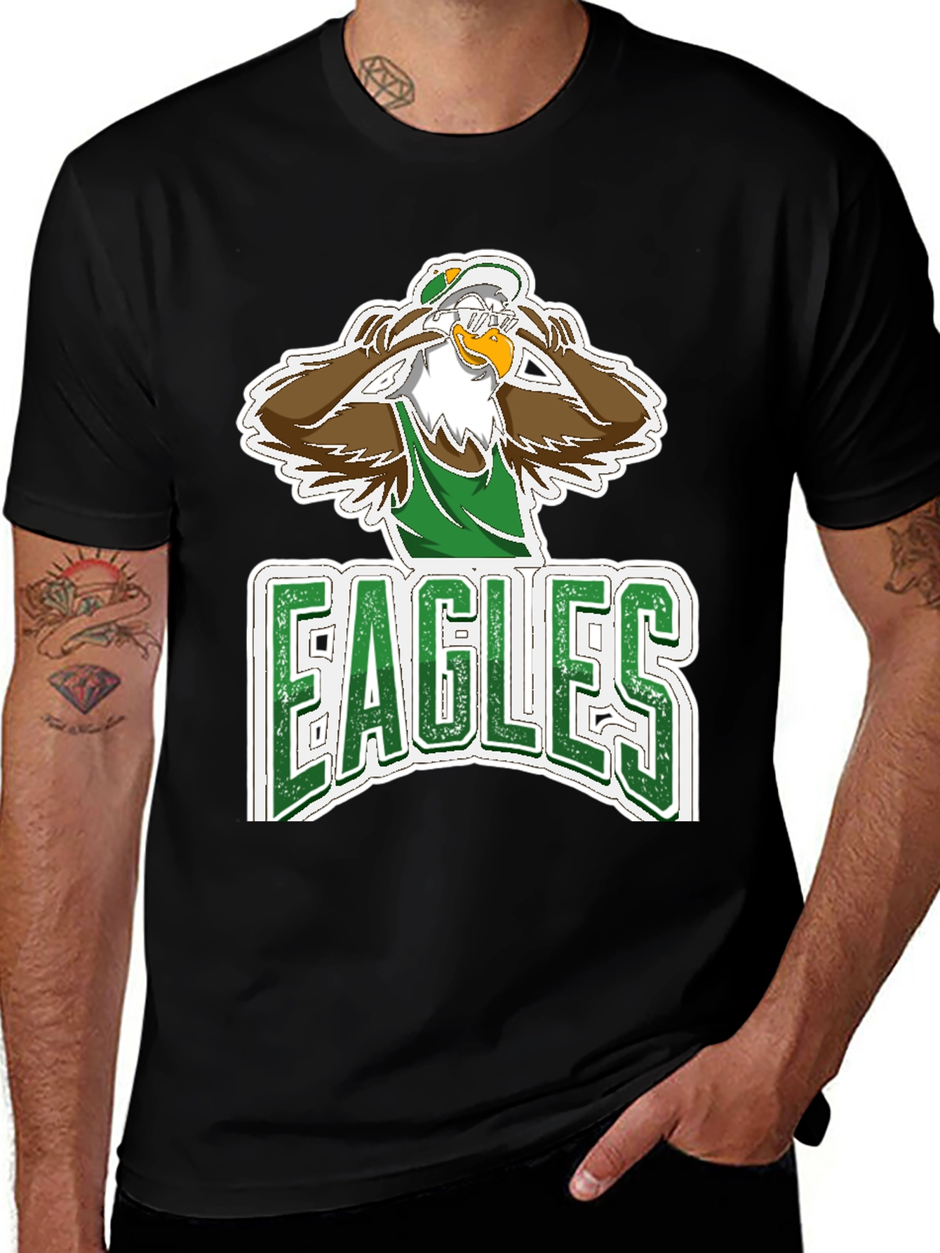 Eagles Cartoon Graphic T-Shirt