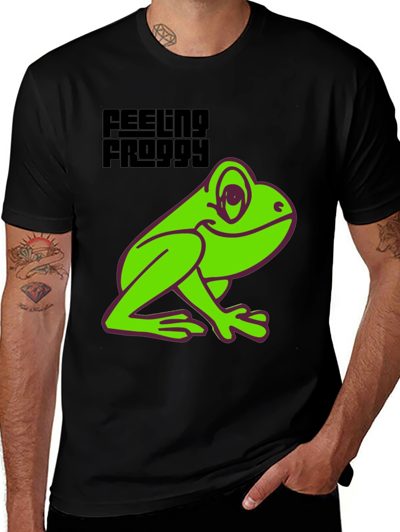 Variant 29 of Feeling Froggy Tee - Fun Graphic T-Shirt