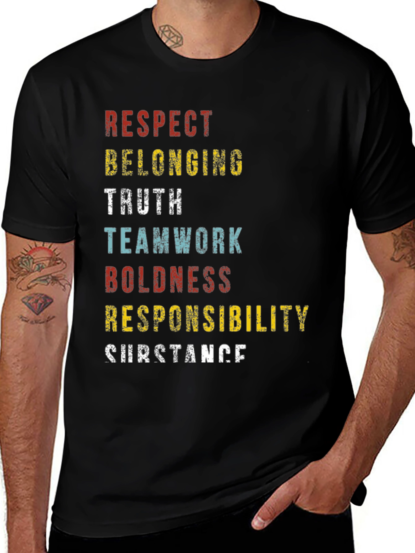 Variant 13 of Respect Values Graphic T-Shirt