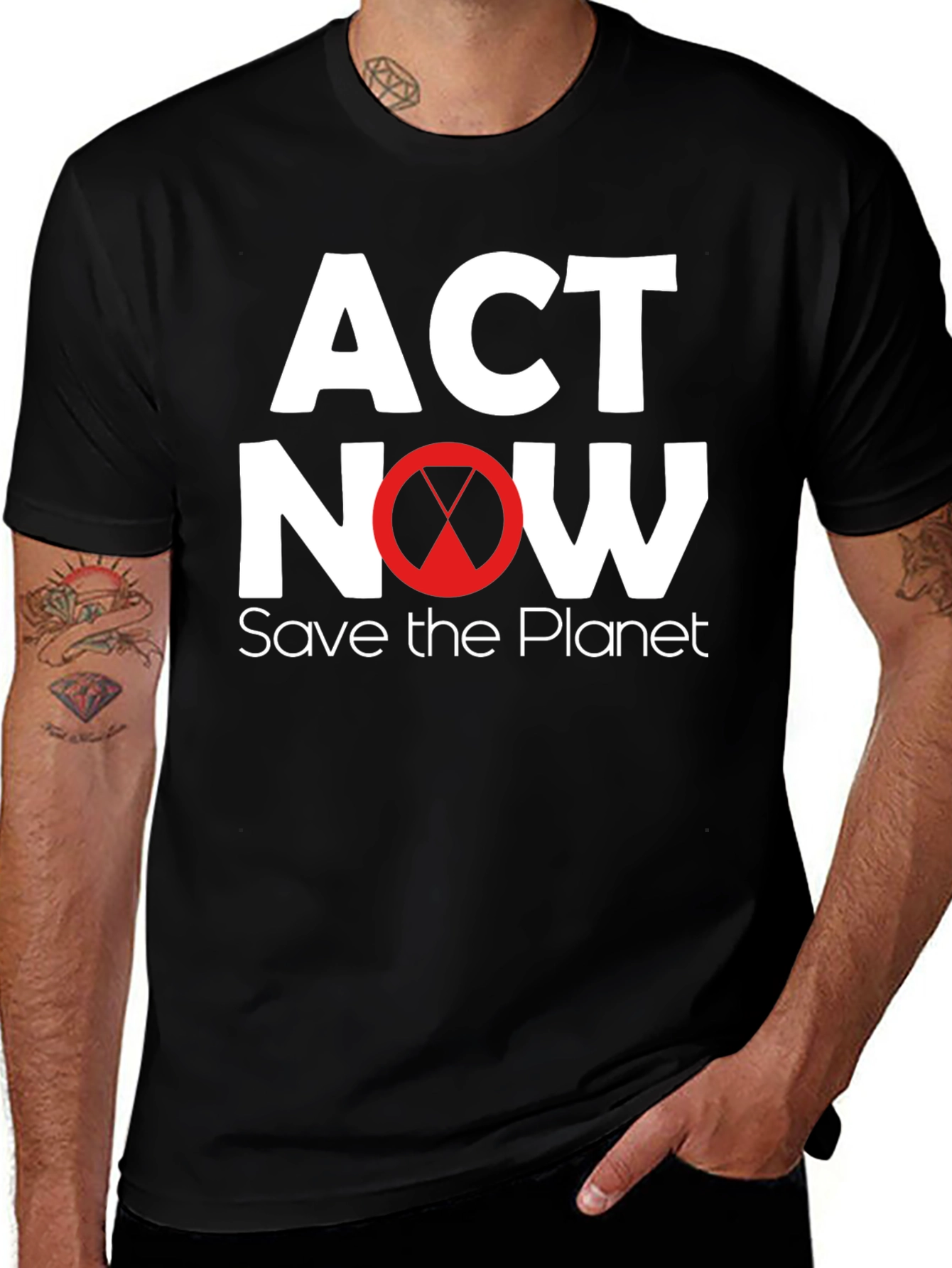 Act Now Save The Planet Graphic T-Shirt
