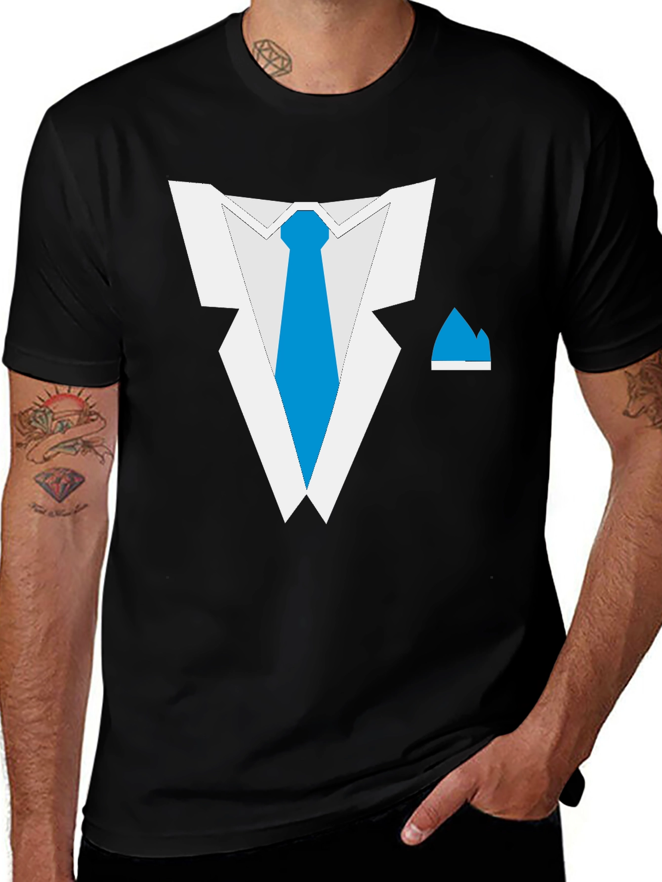 Variant 19 of Tuxedo T-Shirt - Stylish & Fun!