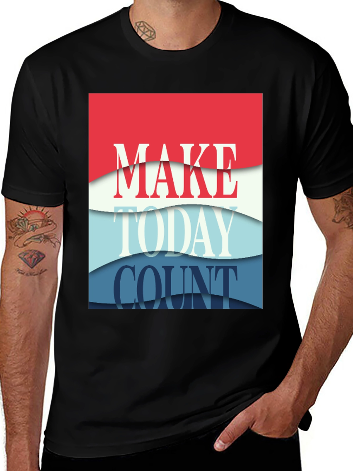 Make Today Count Graphic Tee - Black T-Shirt