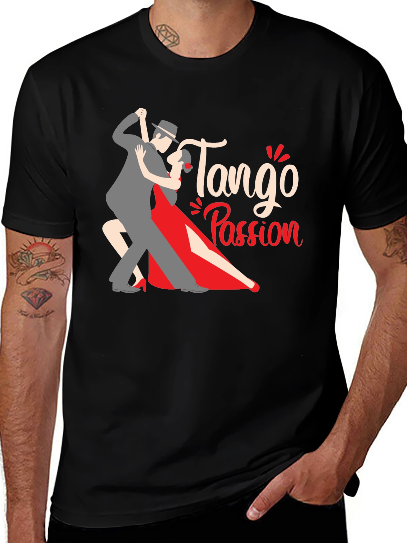 Variant 30 of Tango Passion Black Graphic Tee