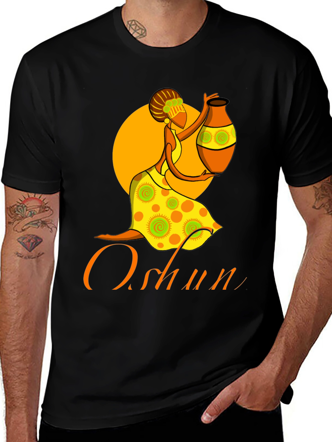 Oshun T-Shirt - African Goddess Design