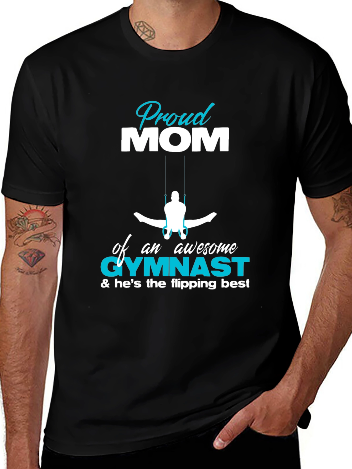 Variant 11 of Proud Mom Gymnast T-Shirt - Awesome Flipping Best