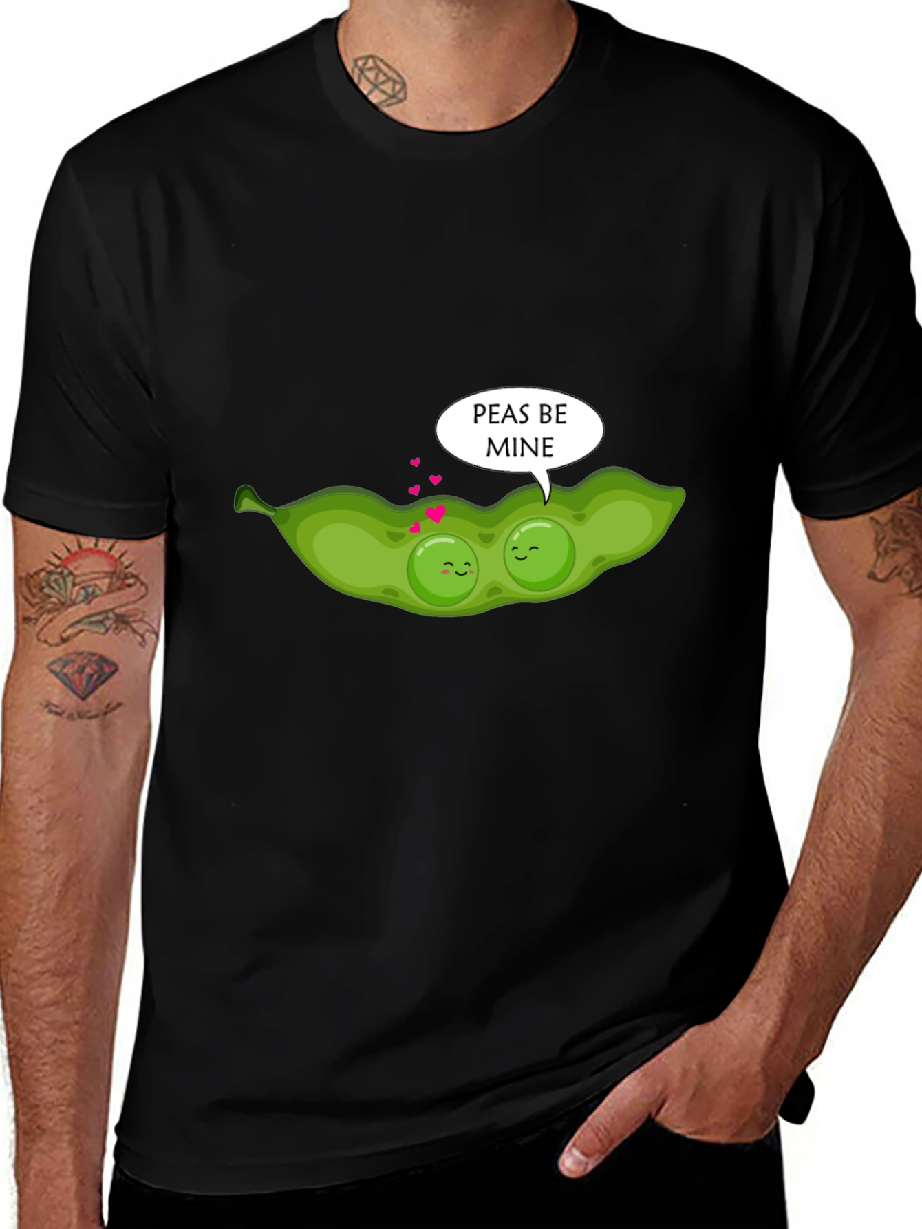 Variant 18 of Peas Be Mine T-Shirt - Funny Valentine's Day Tee