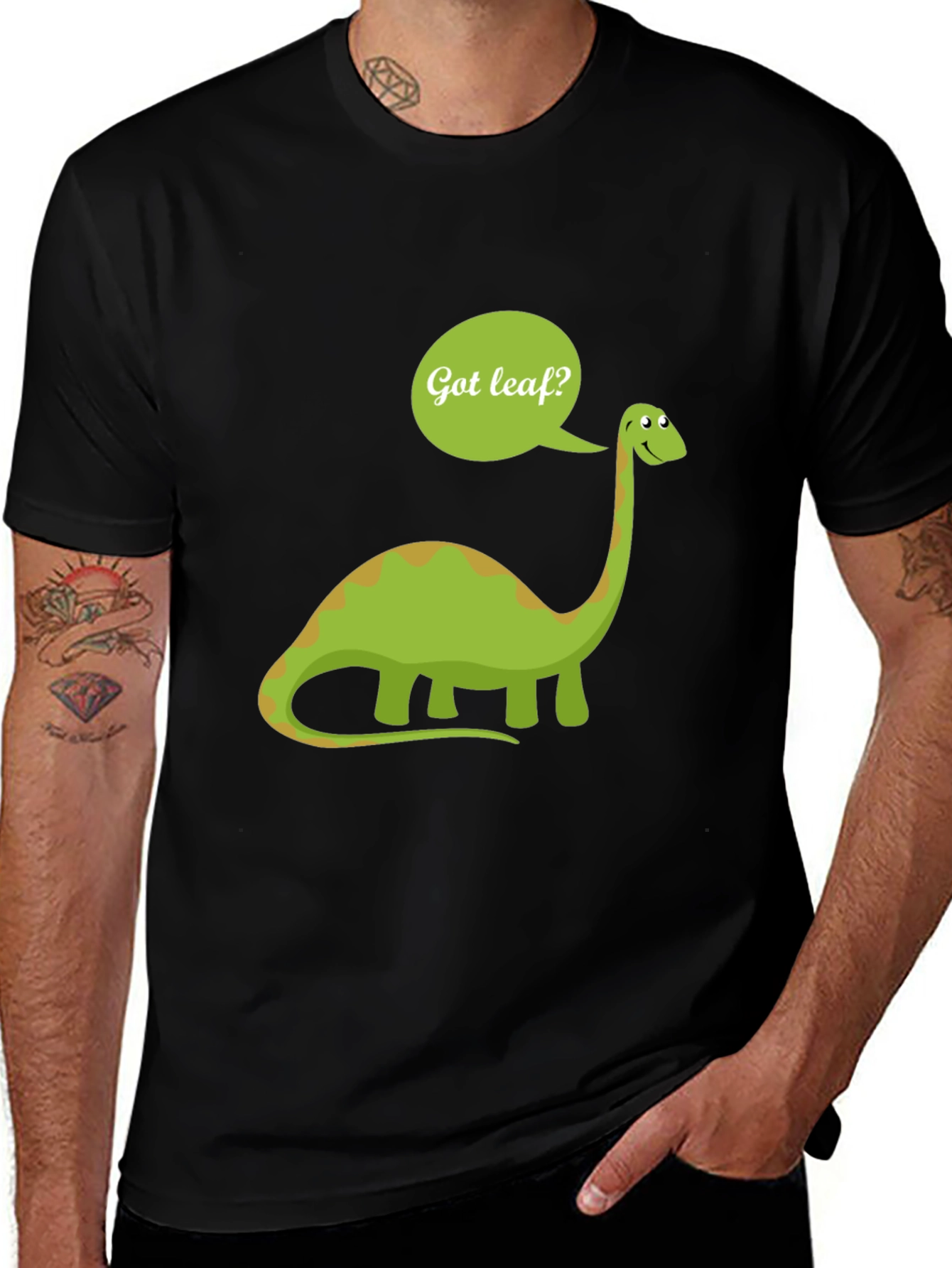 Variant 6 of Got Leaf? Dinosaur Graphic T-Shirt
