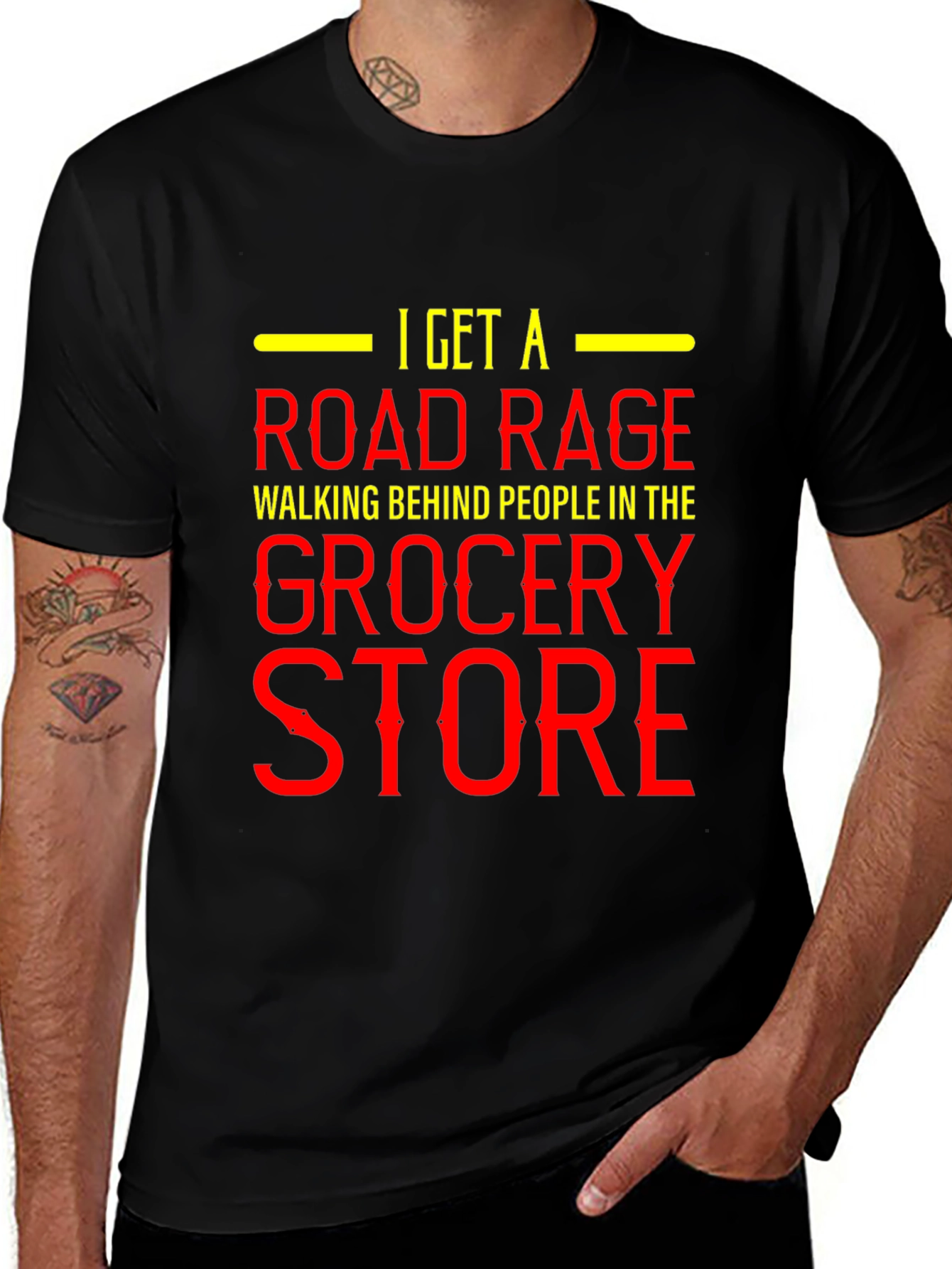Variant 21 of Road Rage Grocery Store T-Shirt