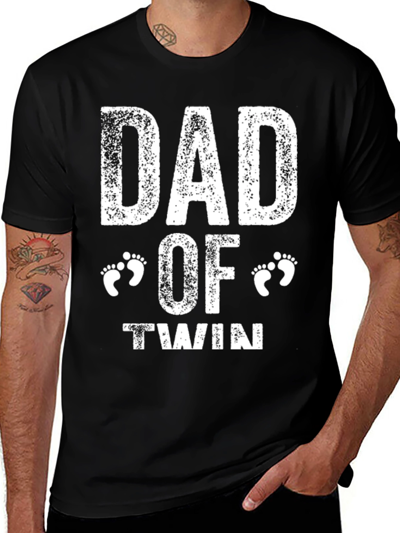 Dad of Twins Graphic T-Shirt