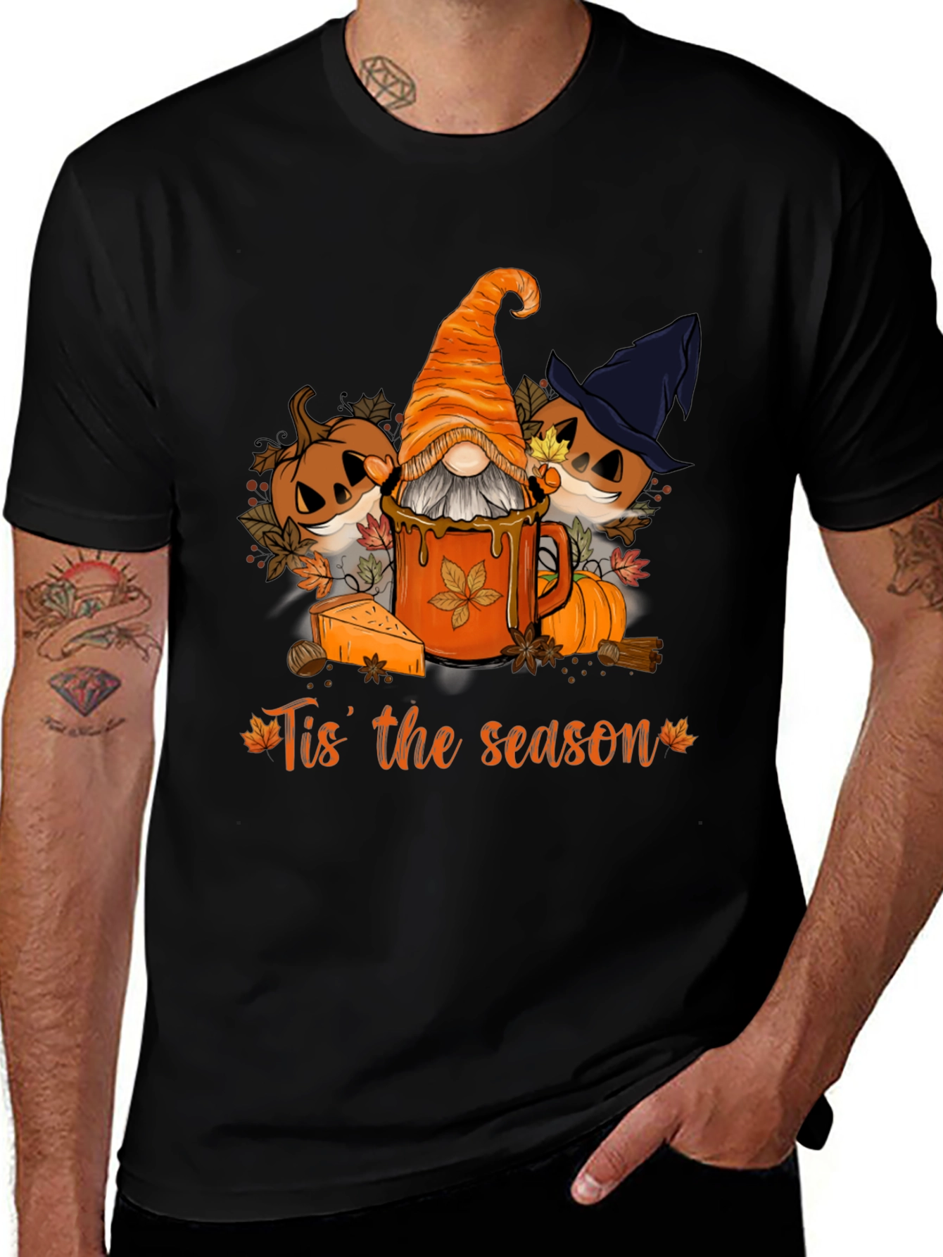 Fall Gnome 'Tis the Season Graphic Tee