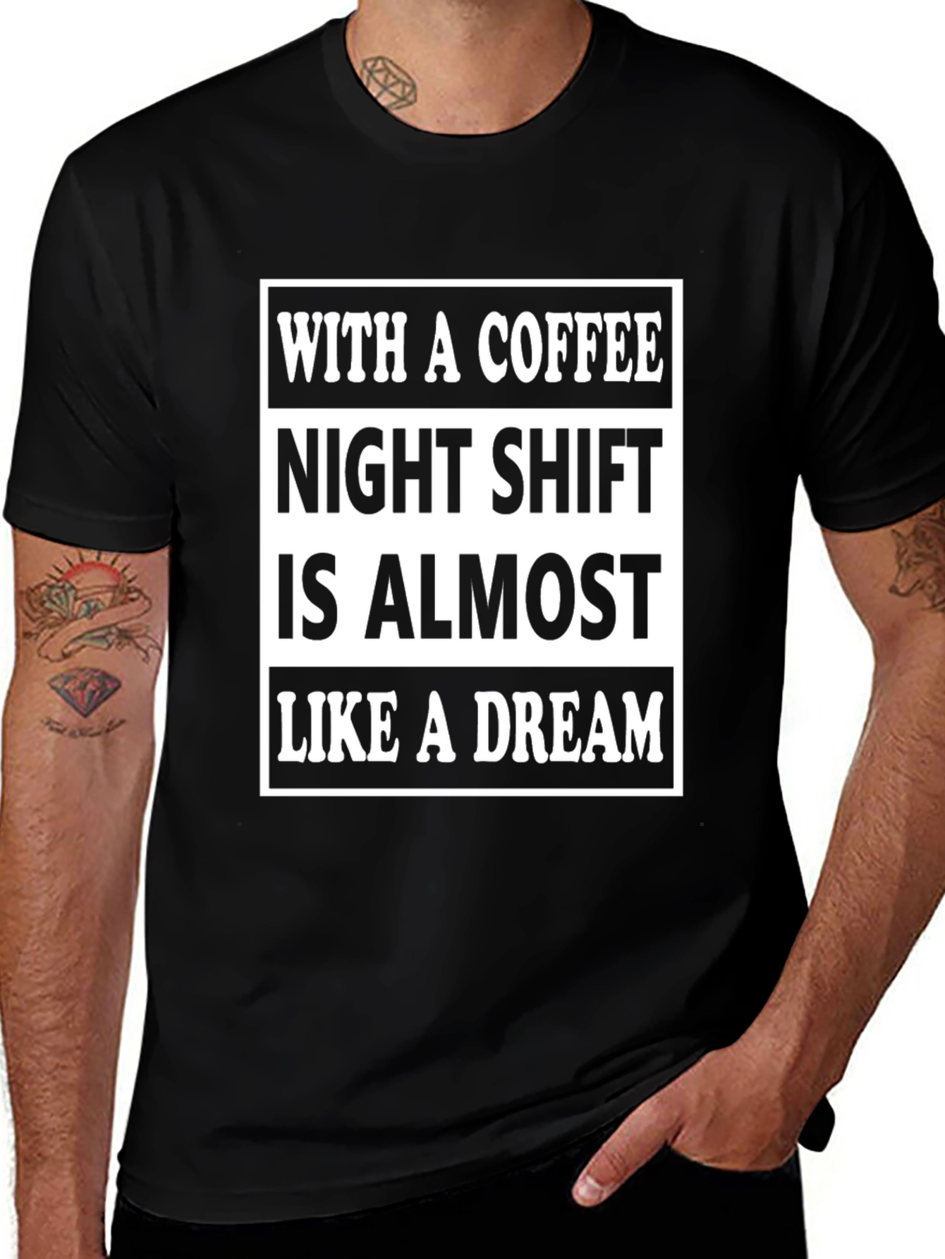 Variant 26 of Coffee Night Shift Dream T-Shirt