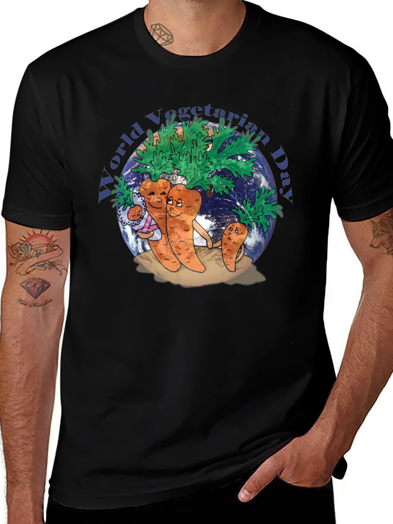 Variant 2 of World Vegetarian Day Graphic T-Shirt