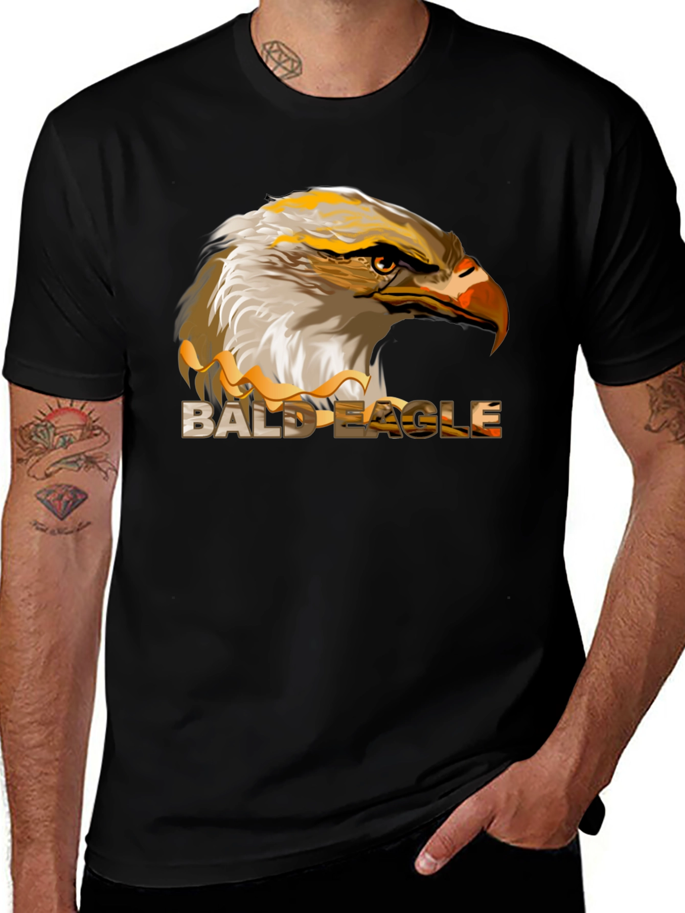 Variant 9 of Bald Eagle Graphic Tee - Patriotic Style