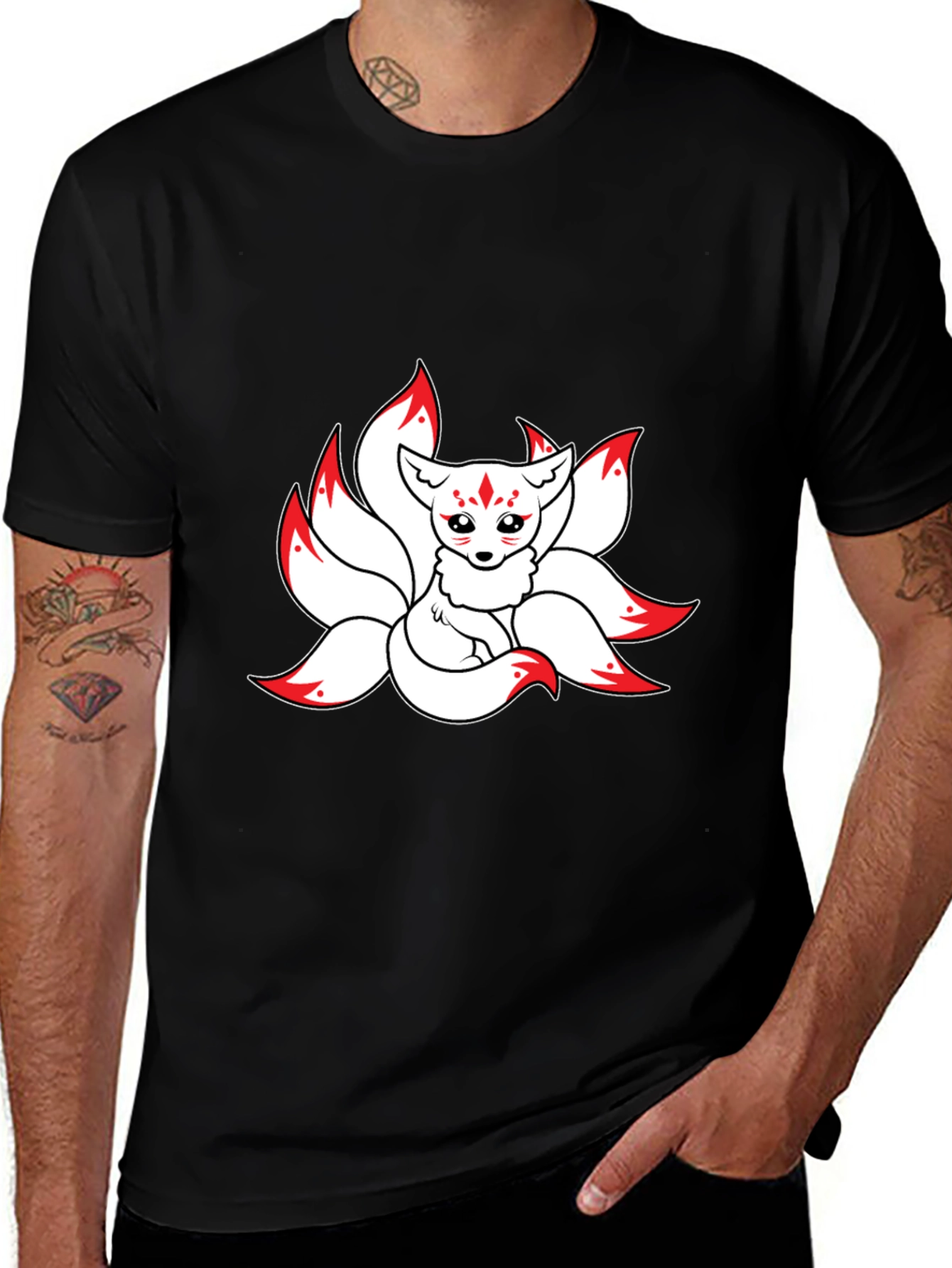 Variant 6 of Anime Fox T-Shirt - Nine Tails