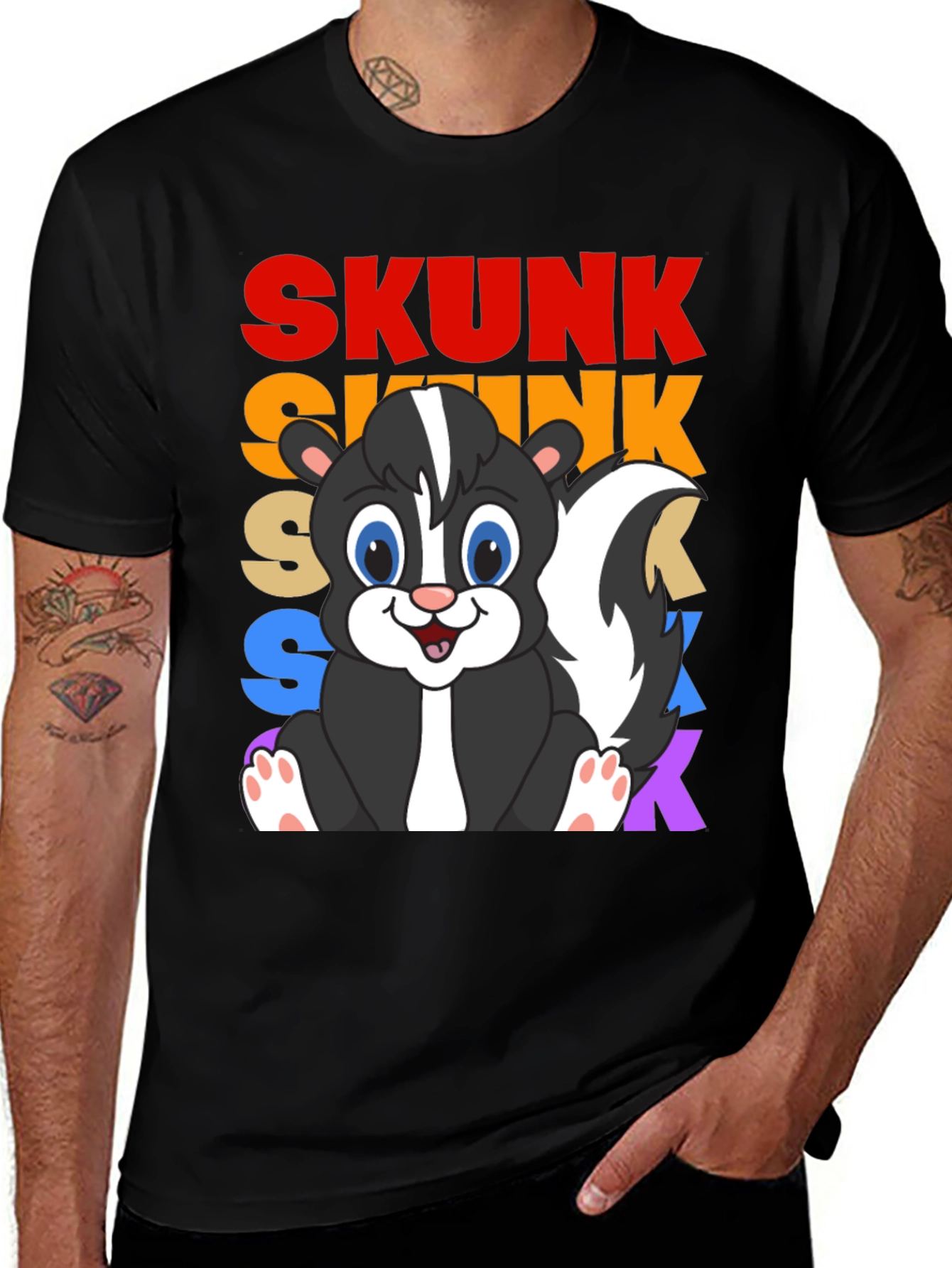 Variant 29 of Skunk T-Shirt - Retro Style