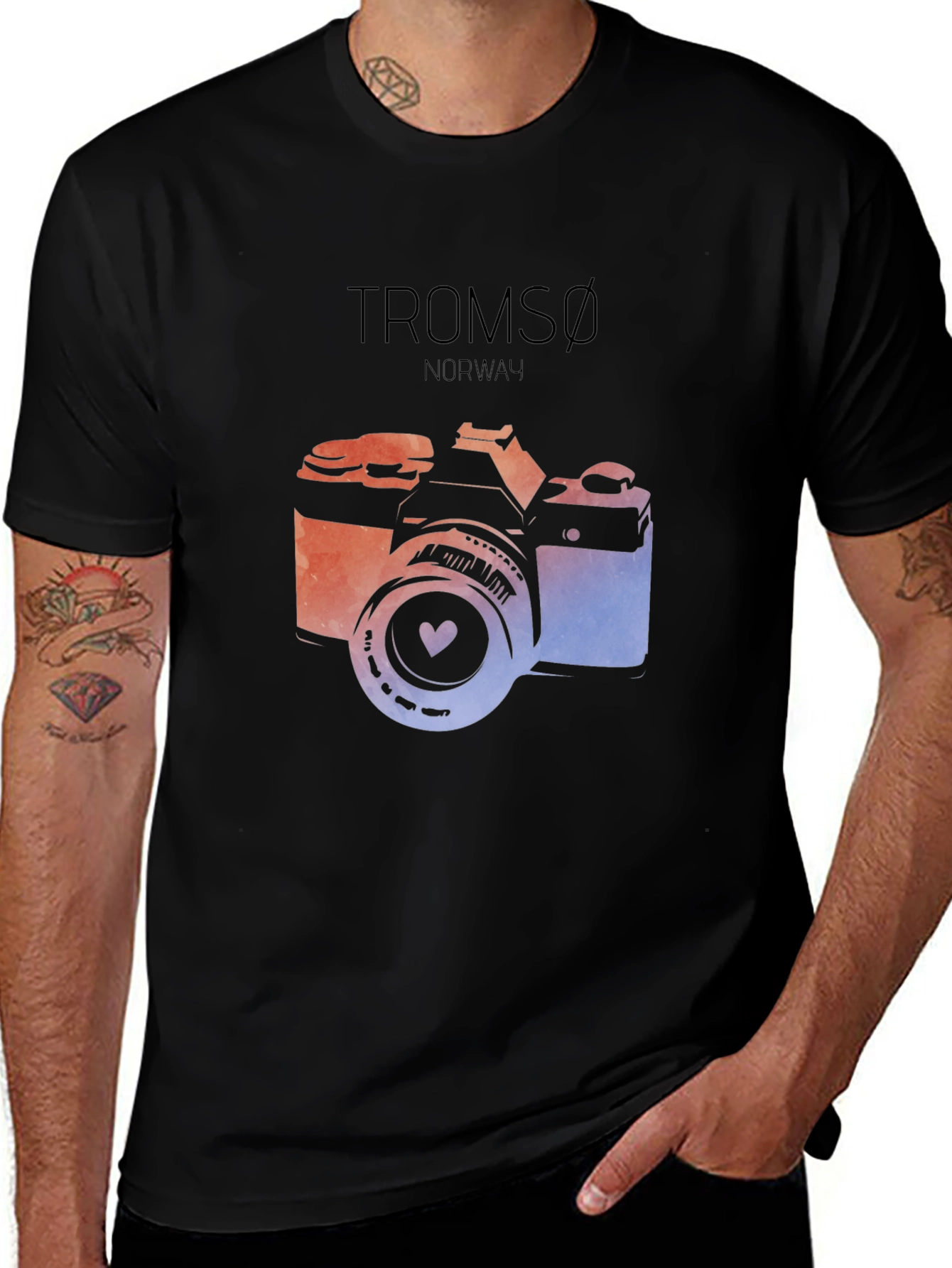Tromsø Norway Camera Graphic T-Shirt