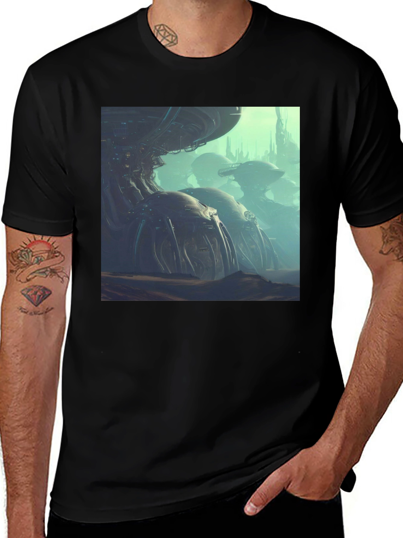 Variant 14 of Sci-Fi City T-Shirt