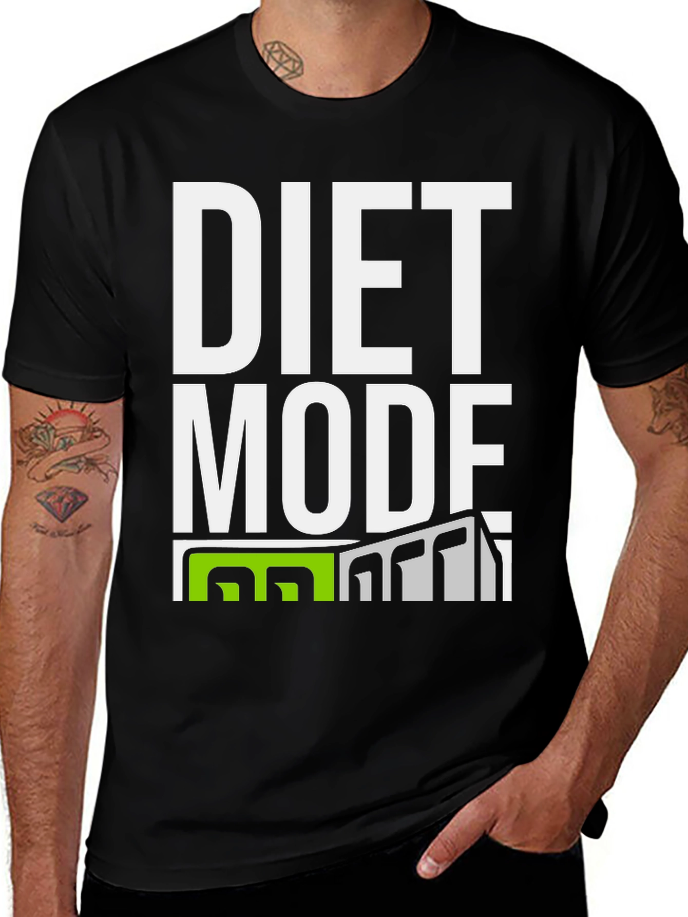 Variant 7 of Diet Mode On T-Shirt