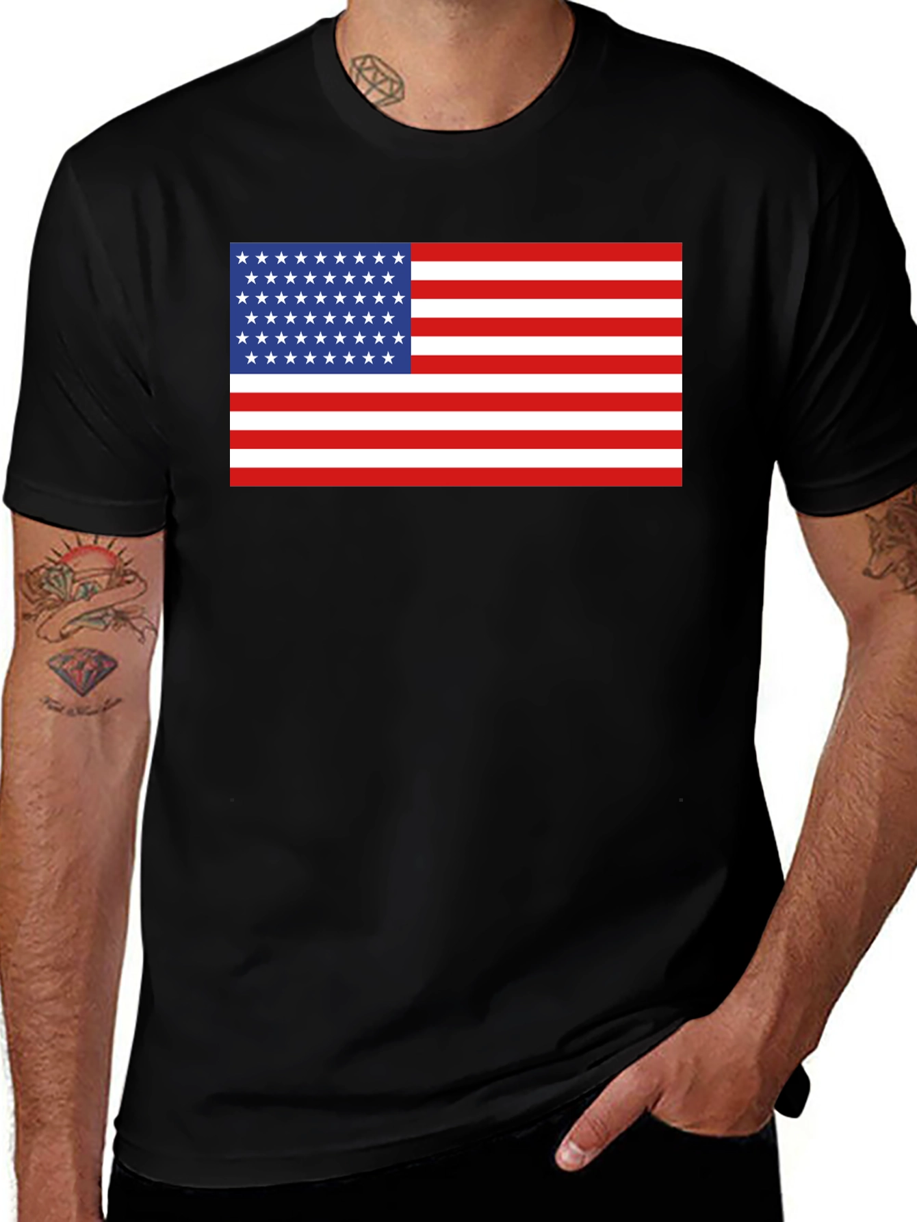 Variant 17 of American Flag Patriotic T-Shirt