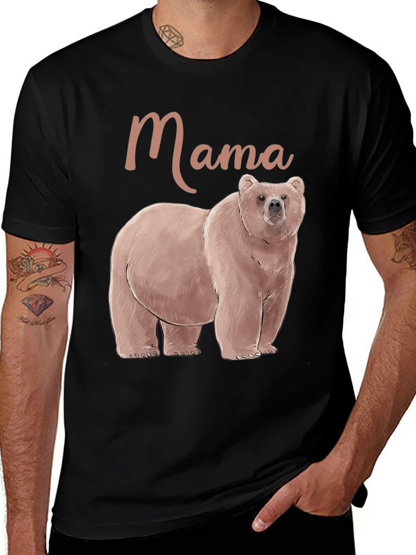 Variant 30 of Mama Bear Graphic Tee - Comfortable Cotton Blend