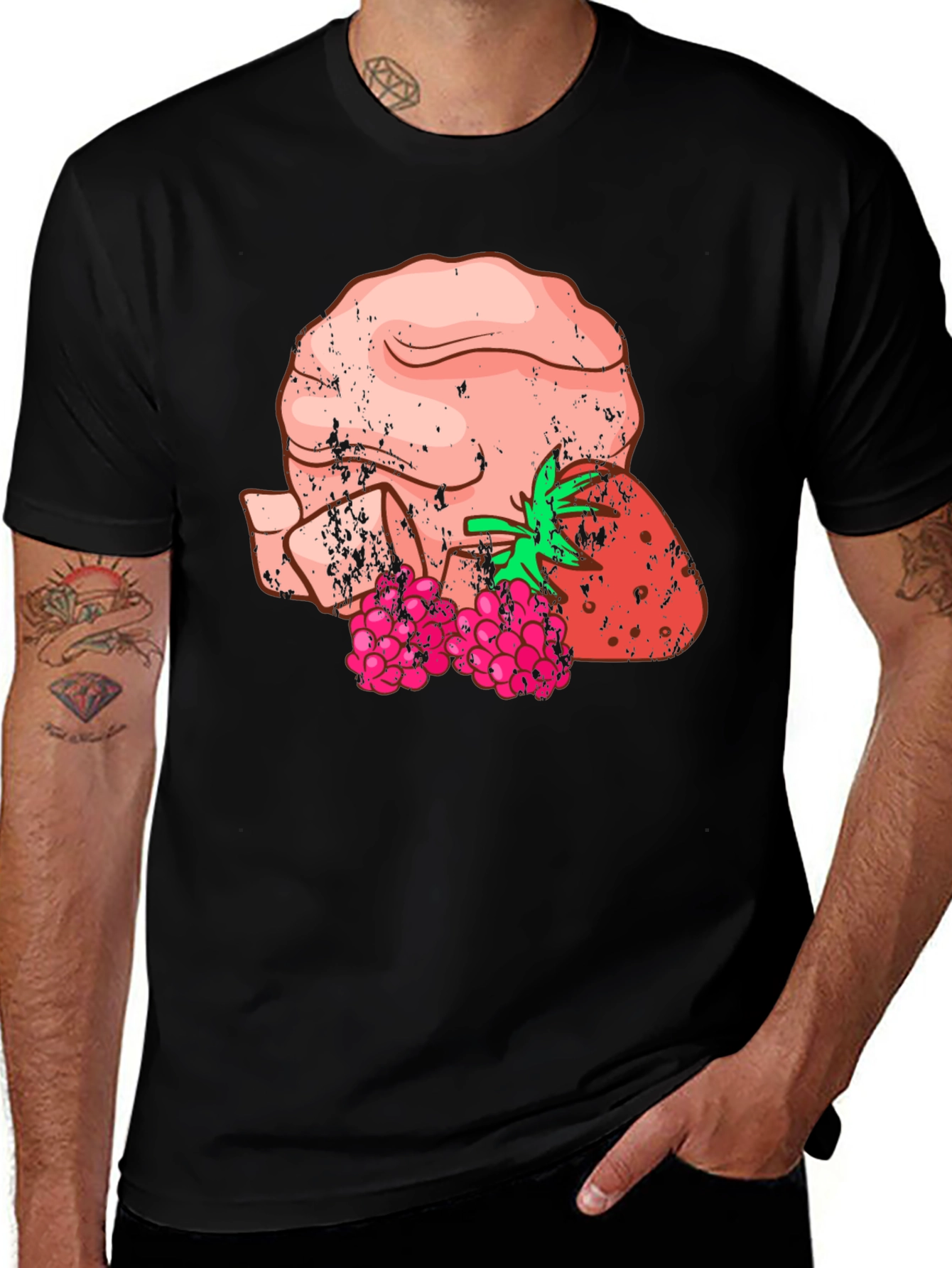 Strawberry Raspberry Head T-Shirt