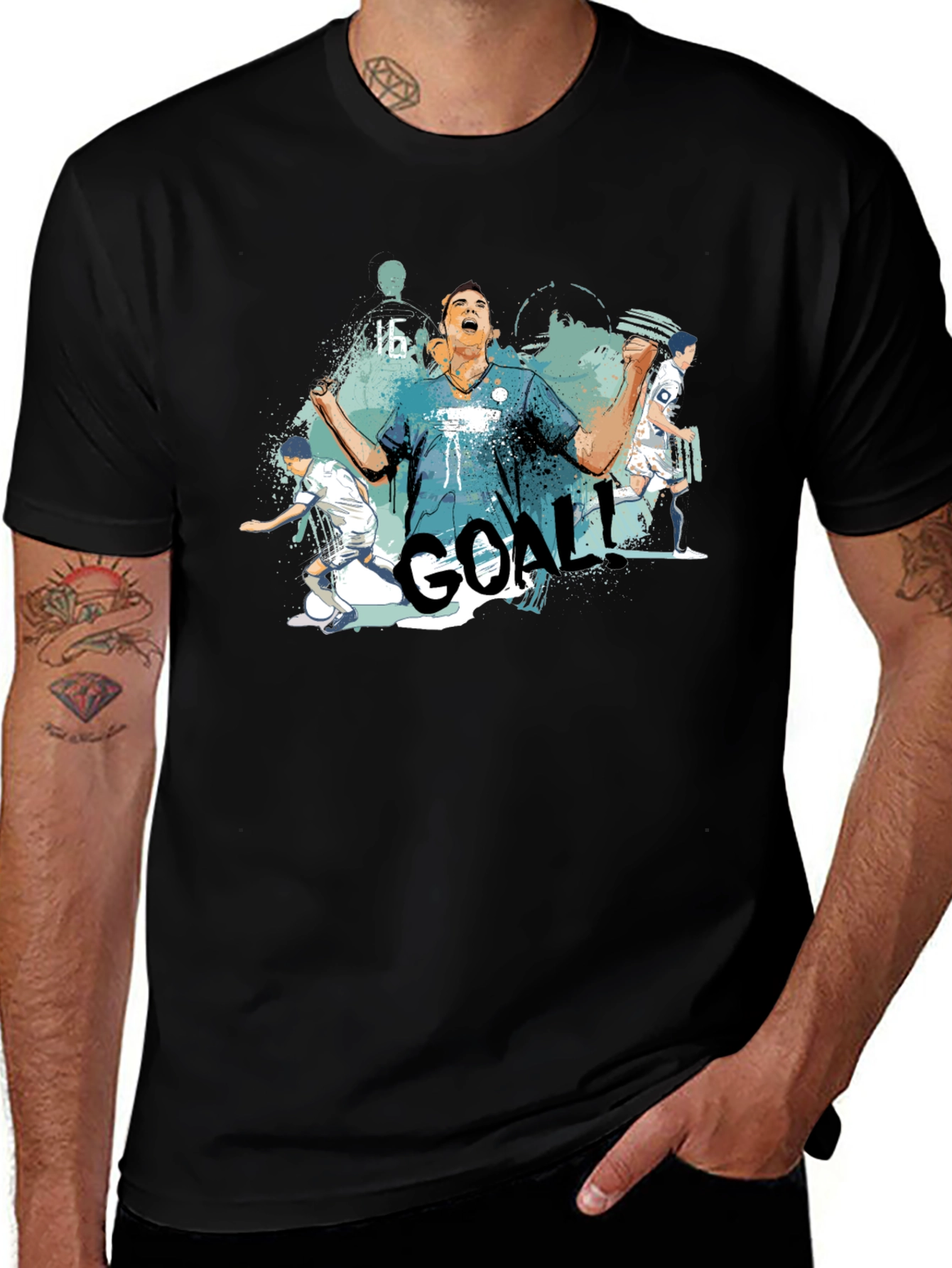 Variant 3 of GOAL! Graphic Tee - Soccer Celebration T-Shirt